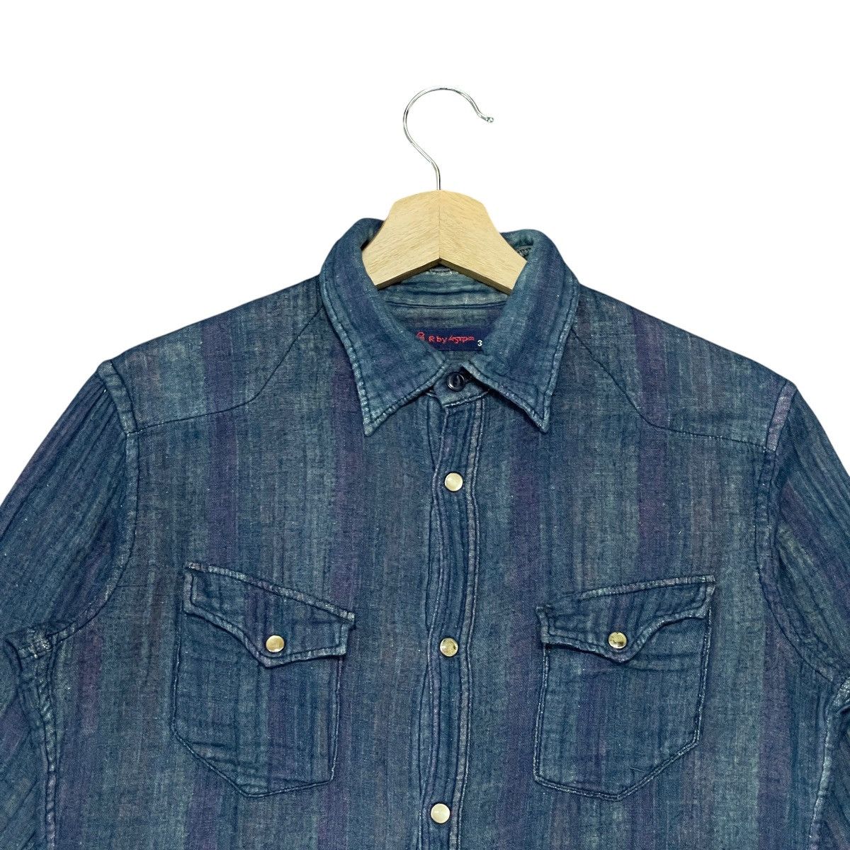 45rpm Vintage 45rpm Japan Indigo Lined Unisex Western Denim Shirt Size US M / EU 48-50 / 2 - 4 Thumbnail