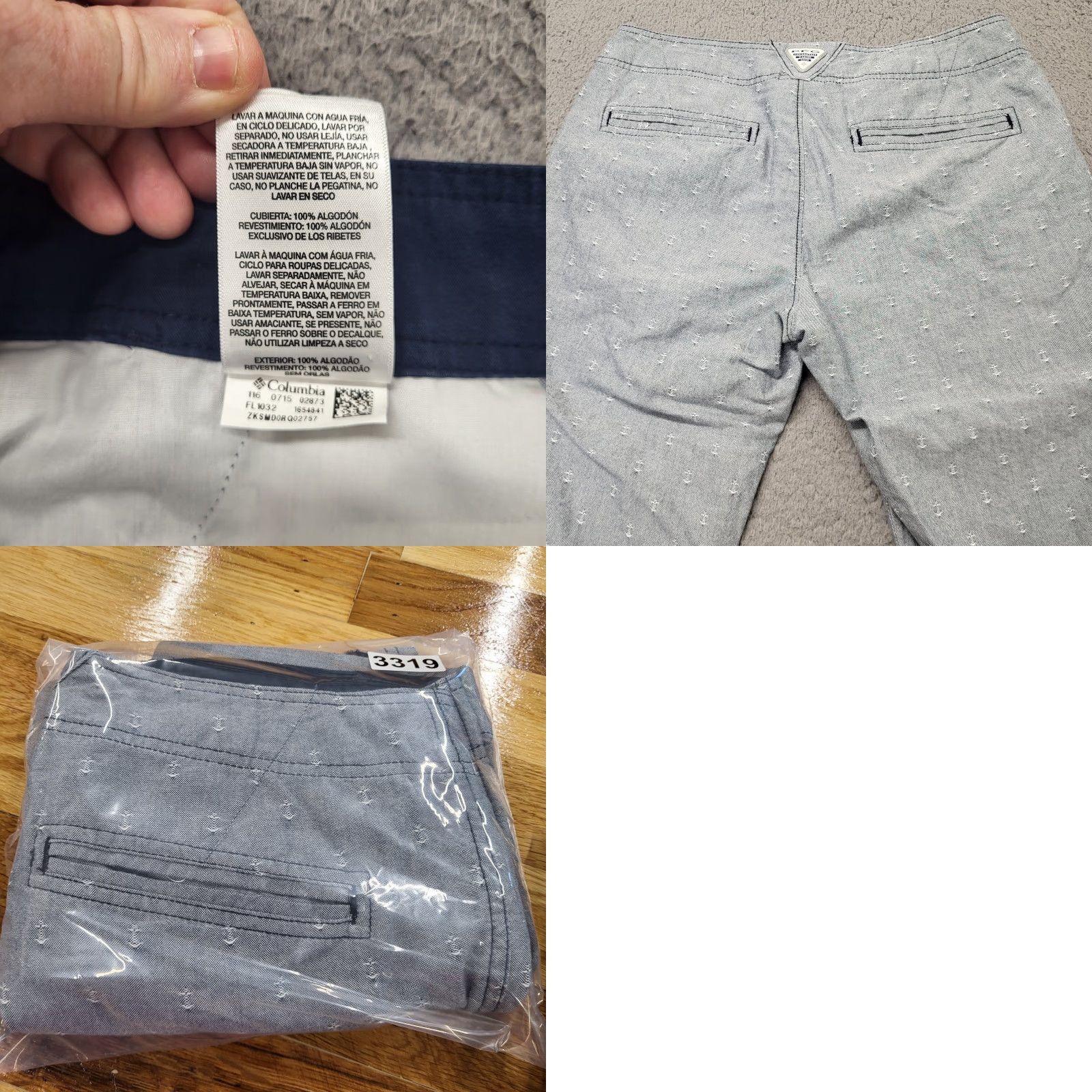 Vintage Columbia Capri Pants PFG Women's Size 8 Blue Anchors 100% Cotton Outdoor Pockets Size 30" / US 8 / IT 44 - 9 Thumbnail