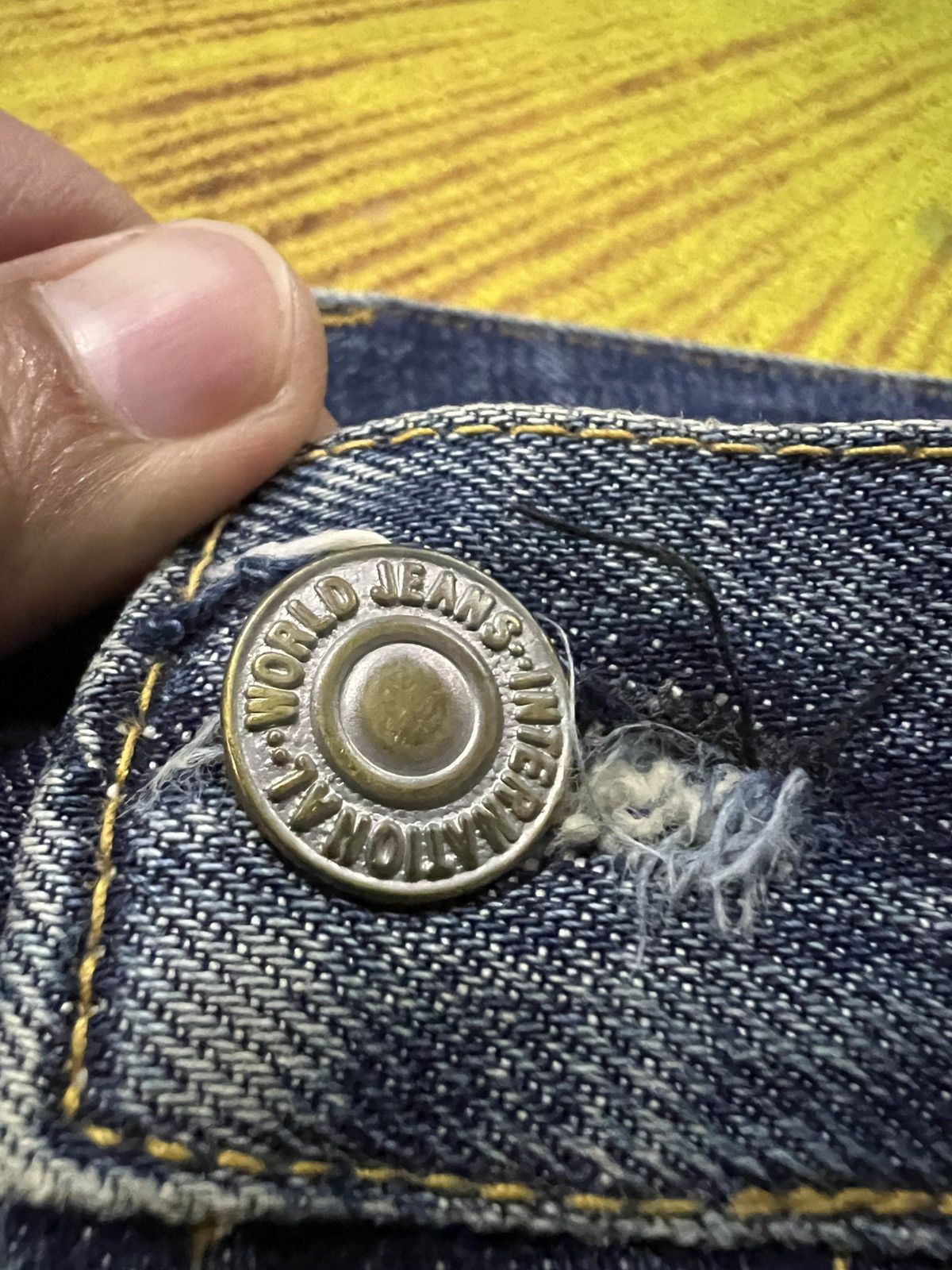 Vintage 80’s Takeo Kikuchi Japanese Brand Clawmark Nice Faded Jean Size US 29 - 9 Thumbnail