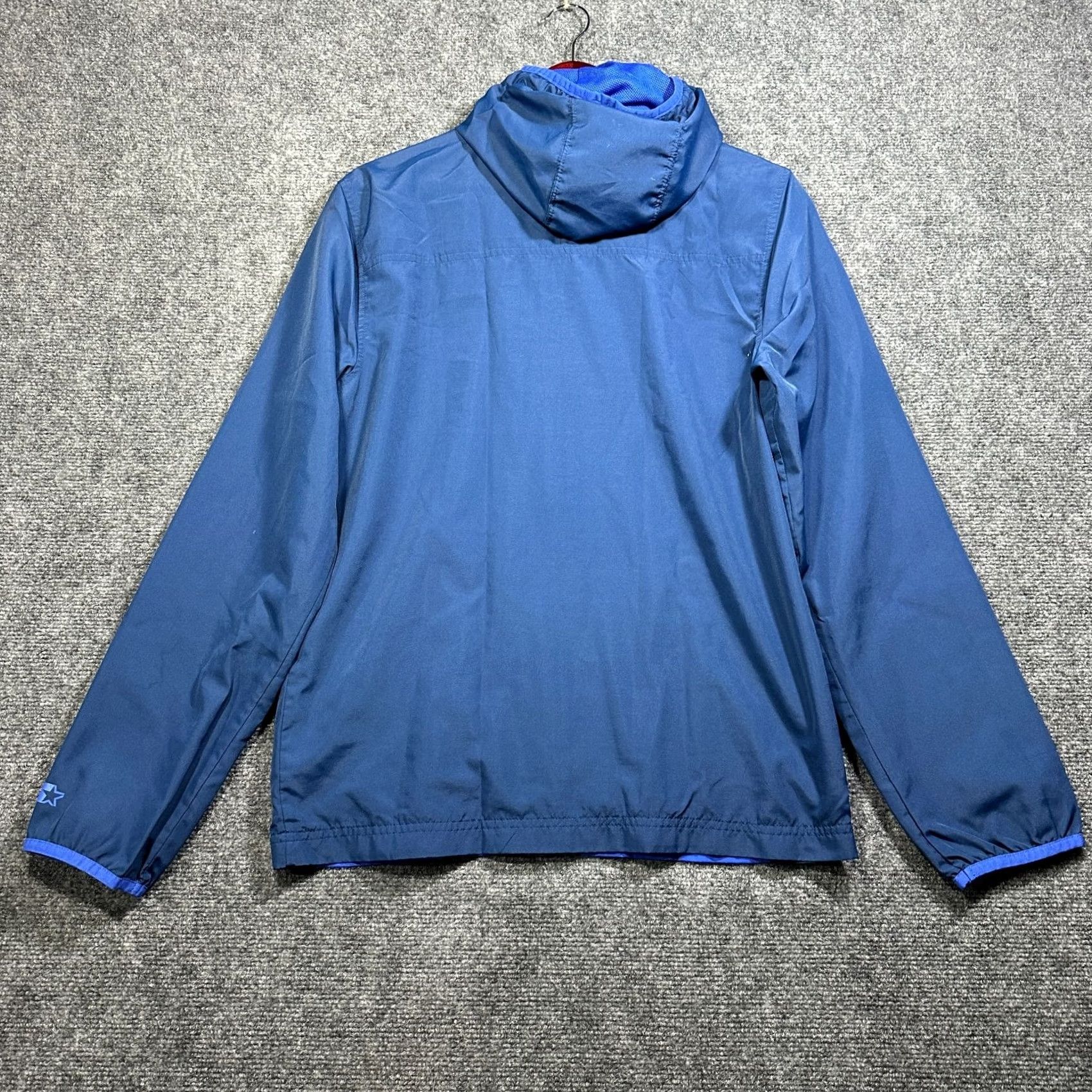 Starter Starter Jacket Windbreaker Zip Hood Pockets Logo 90s Blue Mens Small S Reg Regular Vintage? Size US S / EU 44-46 / 1 - 7 Thumbnail