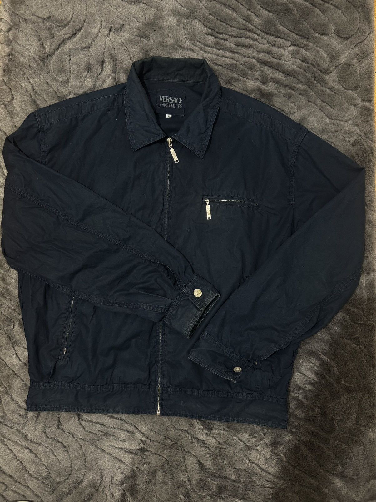 Versace Jeans Couture Vintage Versace Jeans Couture Back Logo Cotton Jacket Size US L / EU 52-54 / 3 - 3 Thumbnail