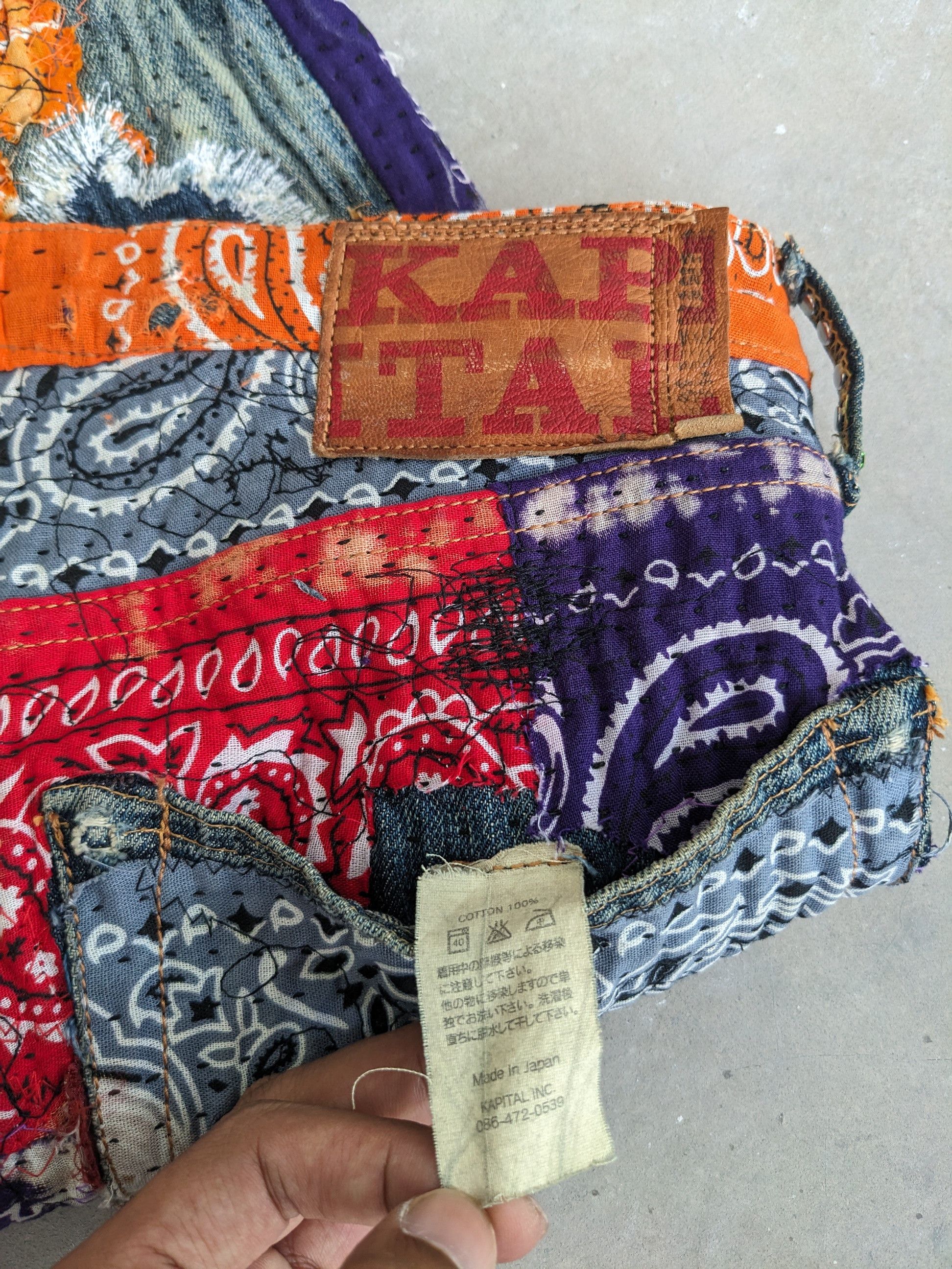Kapital Jeans Boro Bandana Sashiko Custom 1 Of 1