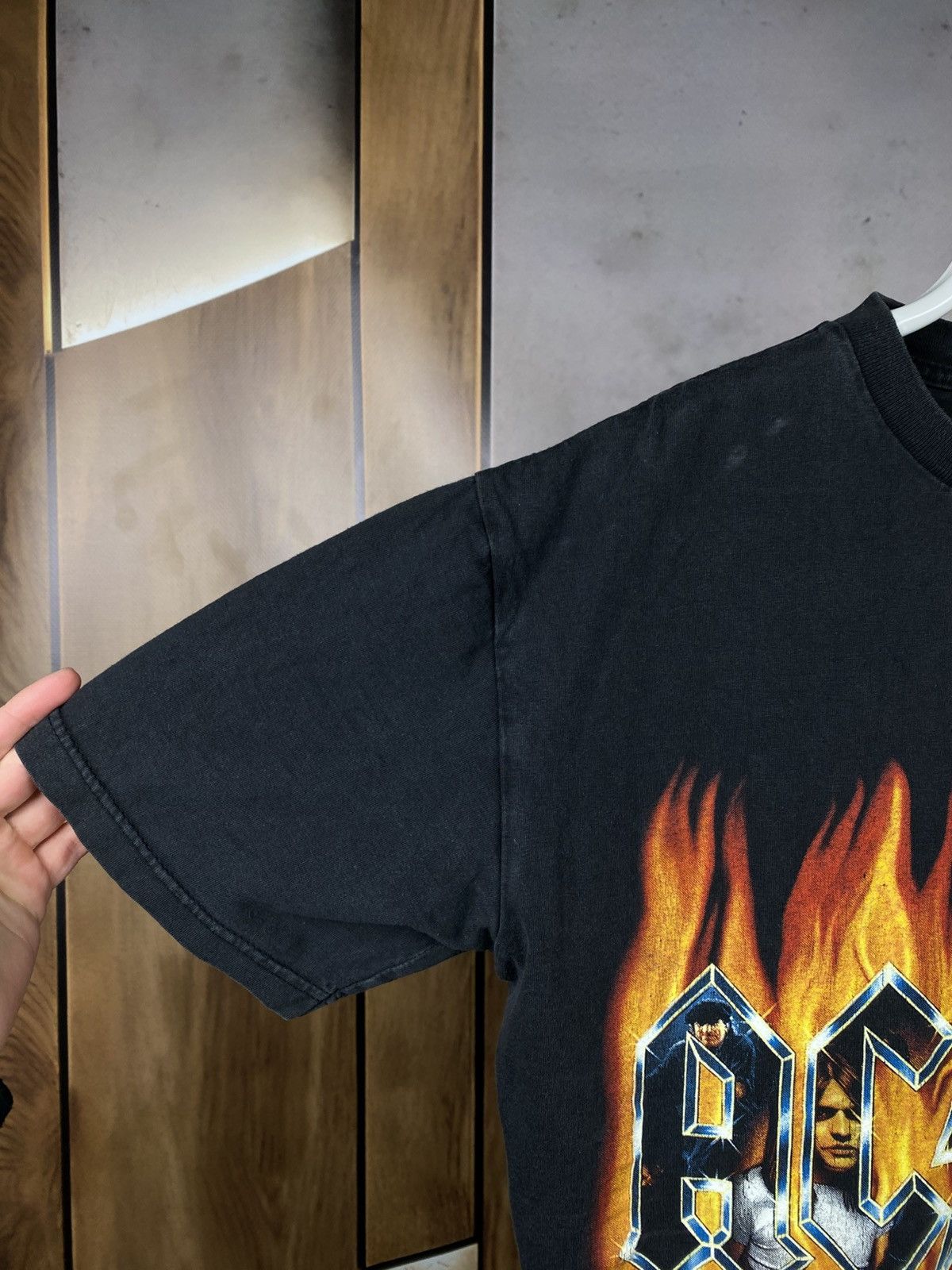 AC/DC 🎸Vintage 90s T-Shirt AC/DC Shot Down In Flames Rock Tee🎸 Size US L / EU 52-54 / 3 - 5 Thumbnail