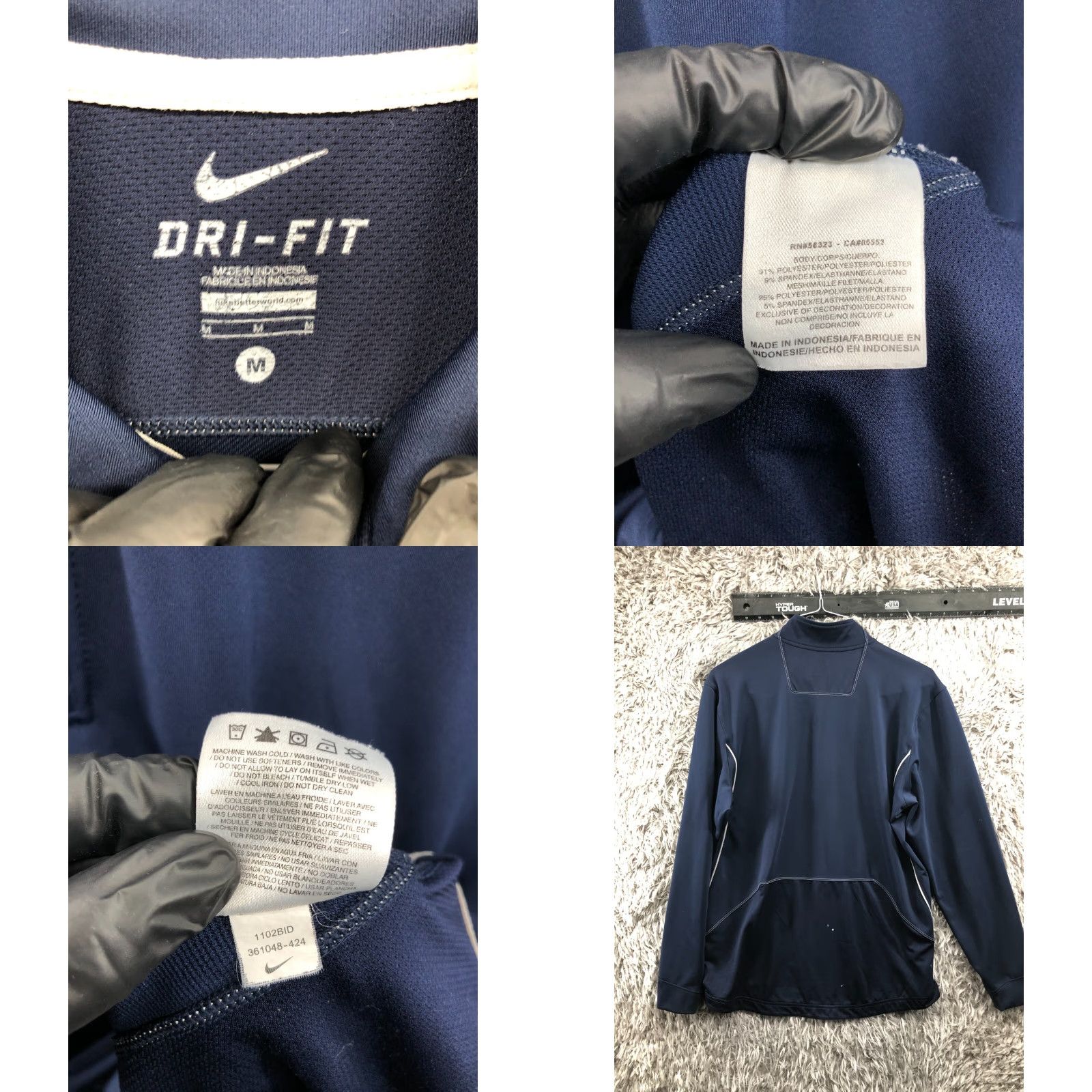 Nike Nike Dri-Fit MU Soccer Pullover 1/4 Zip Mens M Blue Long Sleeve Shirt Mens M Blue Nike Dri-Fit MU Soccer Pullover 1/4 Zip Size US M / EU 48-50 / 2 - 9 Thumbnail