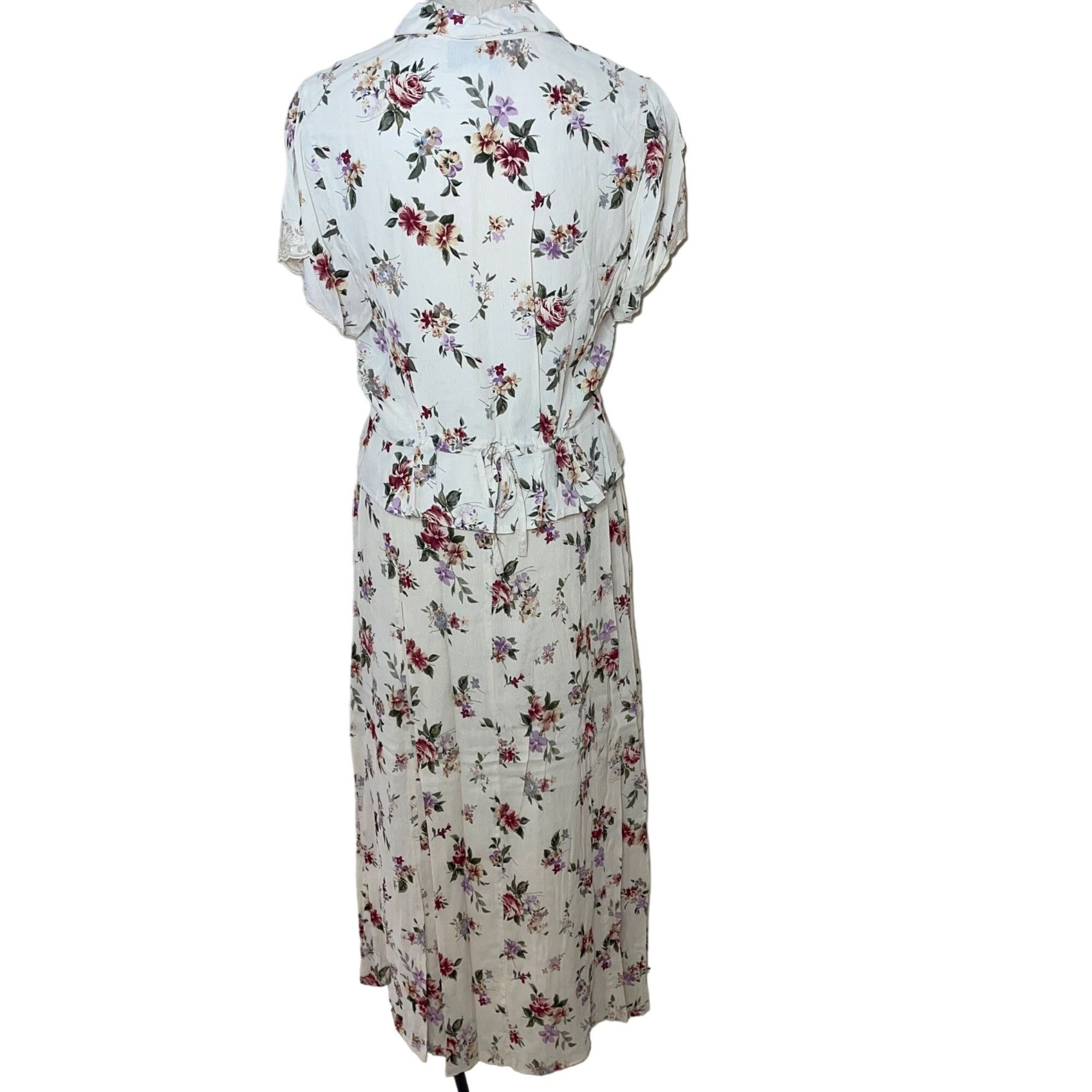 Vintage Rene Derby Vintage 1990s Womens Skirt Top Set Size ONE SIZE - 2 Thumbnail