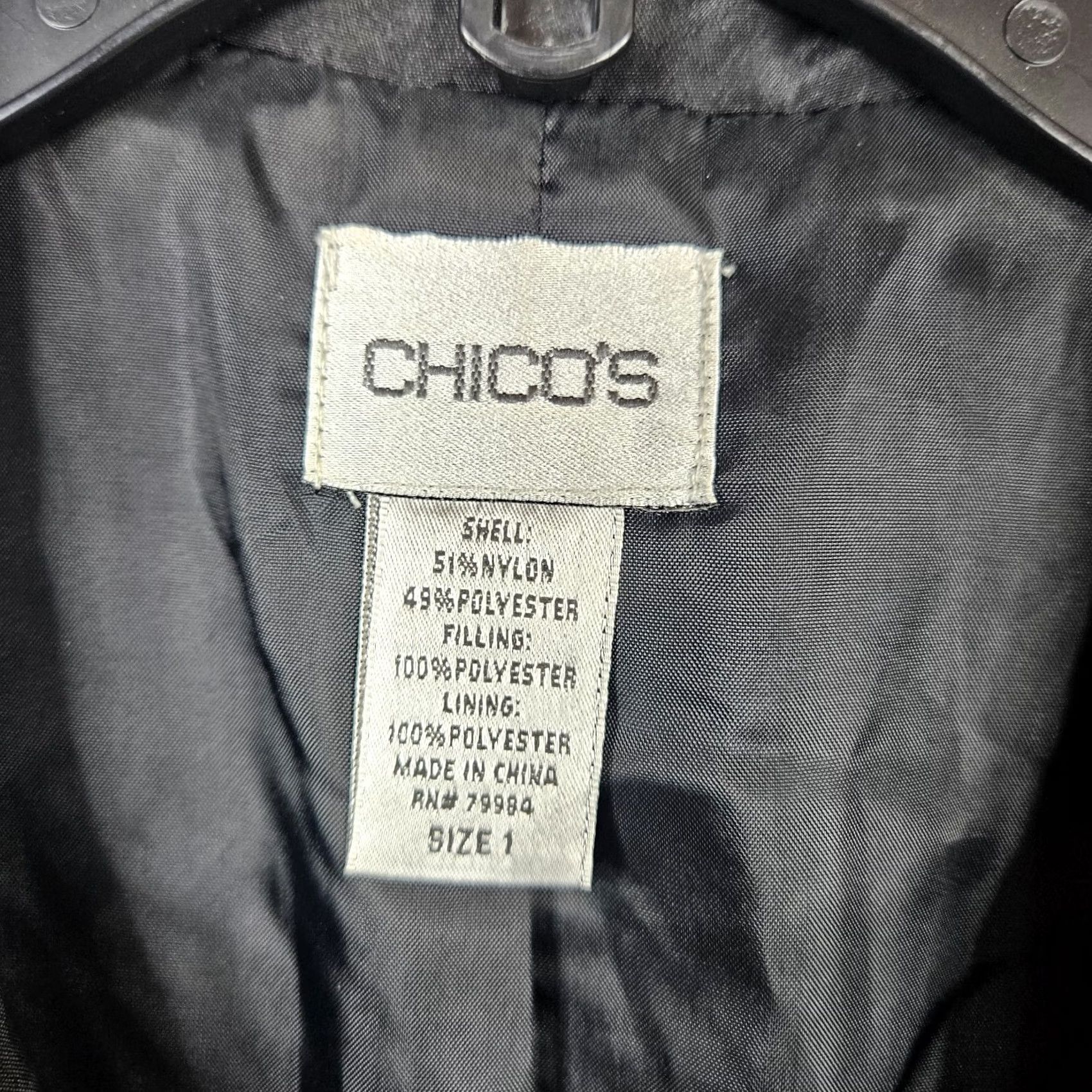 Vintage Chico's Women’s Black Embroidered Lined Jacket Size 1 Jacket Women Black Embroidered Lined Chico's Size 1 Regular Casual Outdoor Runtime: 1 Size XS / US 0-2 / IT 36-38 - 3 Thumbnail