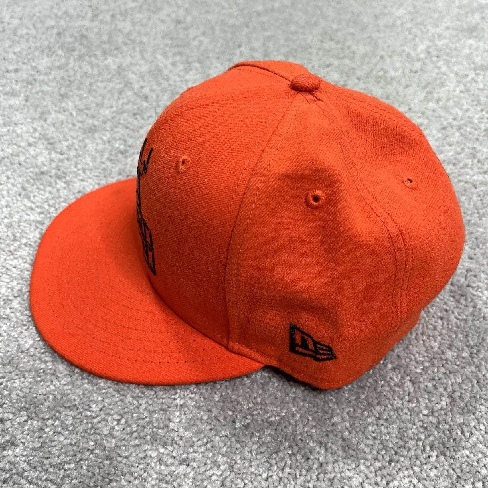 New Era Cleveland Browns Hat Mens Orange Adjustable SnapBack New Era NFL 9fifty Football Size ONE SIZE - 3 Thumbnail