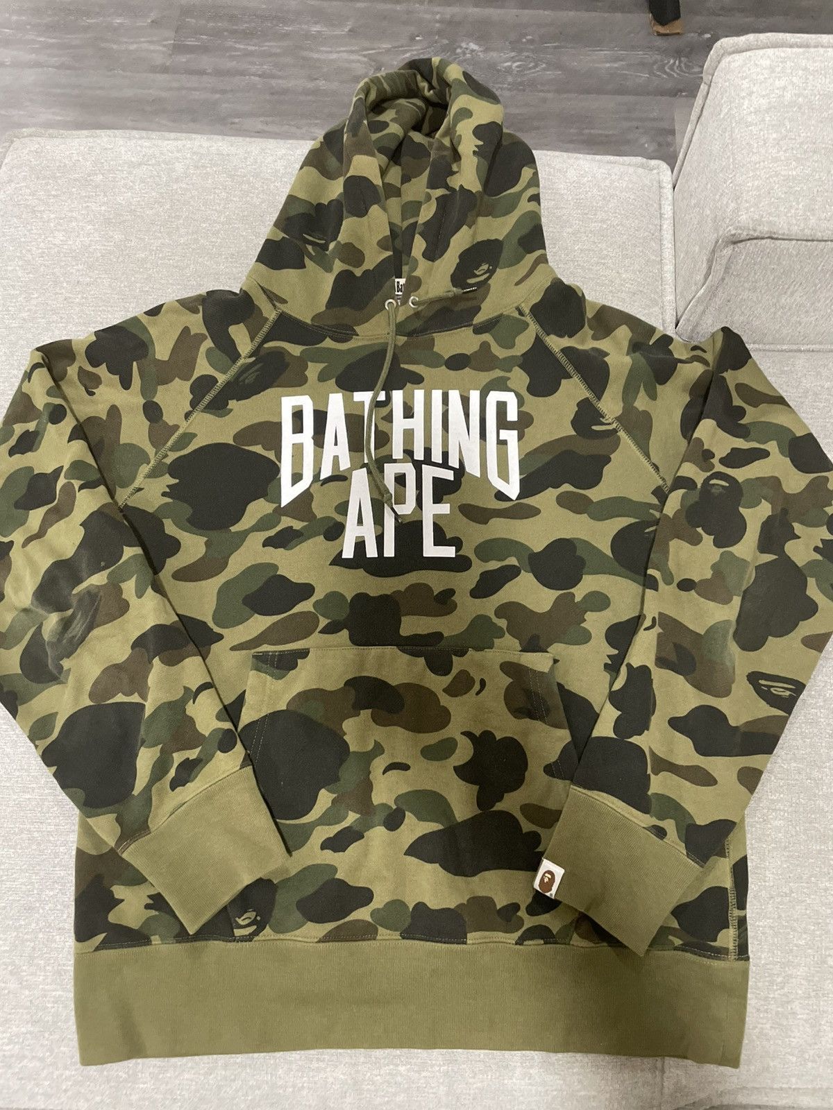 Bape BAPE (Bathing Ape) Green Camo Hoodie Size US M / EU 48-50 / 2 - 1 Thumbnail