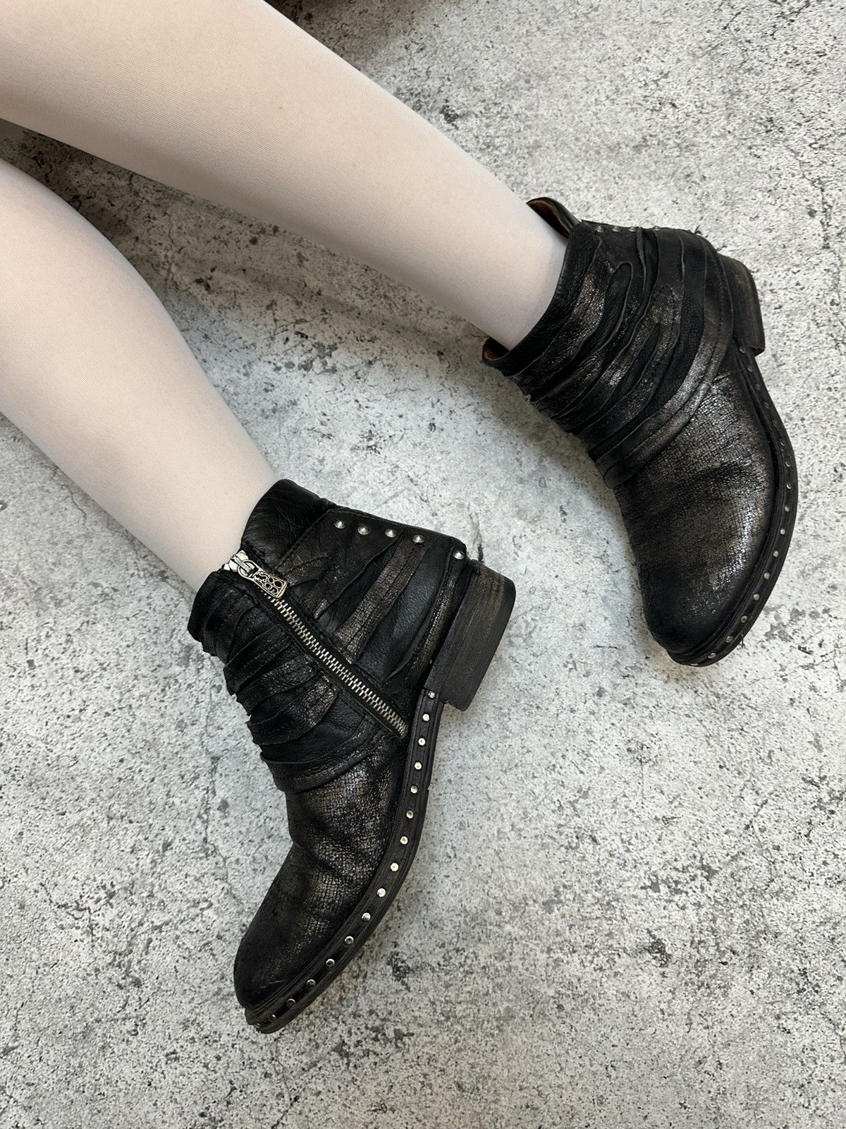 image of Avant Garde x Vintage A.s 98 Boots Leather Style Rick Owens in Black, Women's (Size 10)