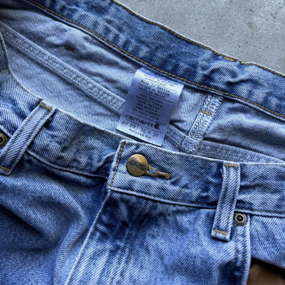 Other vintage Y2K CARHARTT Baggy Denim Classic Relaxed Fit jeans Size US 36 / EU 52 - 12 Thumbnail
