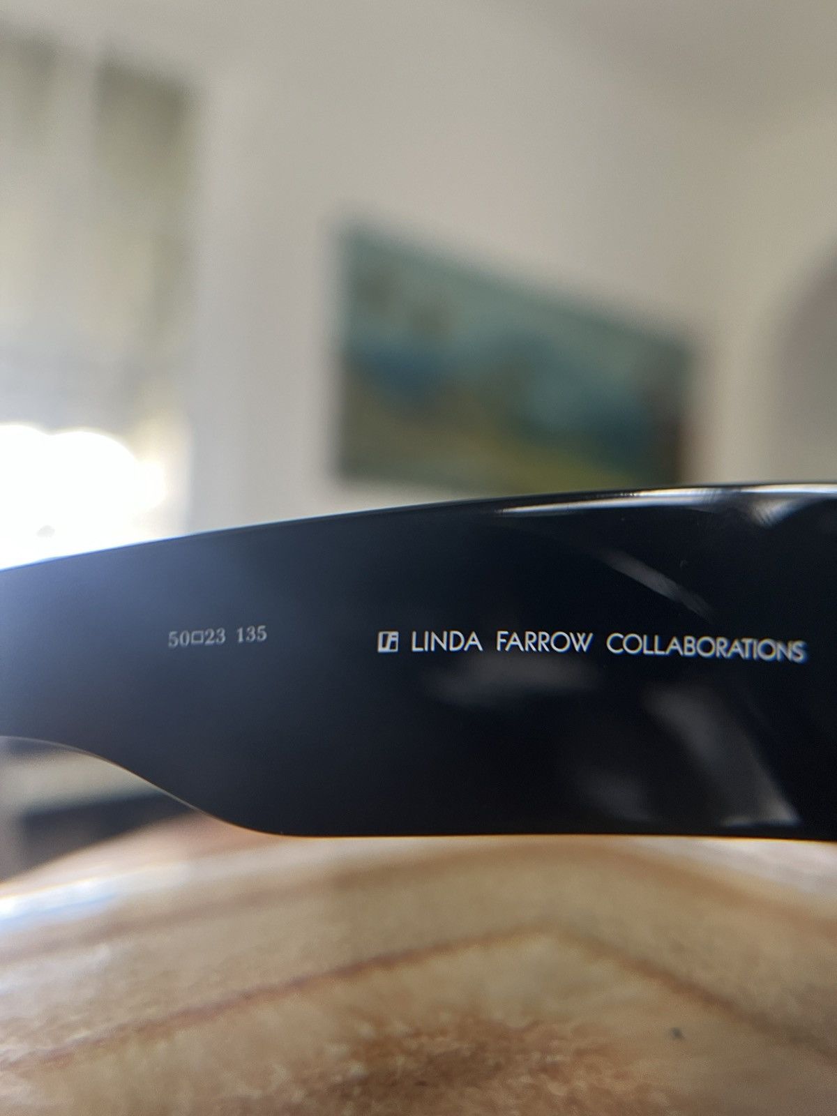 Dries Van Noten × Linda Farrow Dries Van Noten Sunglasses in Black Size ONE SIZE - 9 Thumbnail