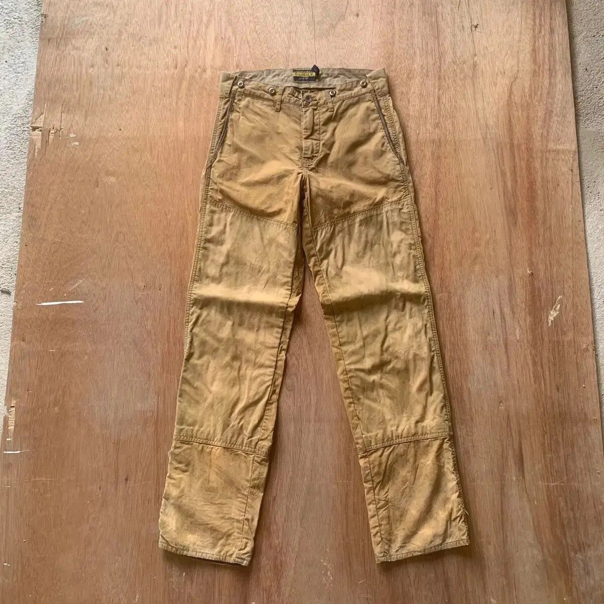 VINTAGE RUGBY POLO RALPH LAUREN DOUBLE KNEE RUSTY RARE PANTS