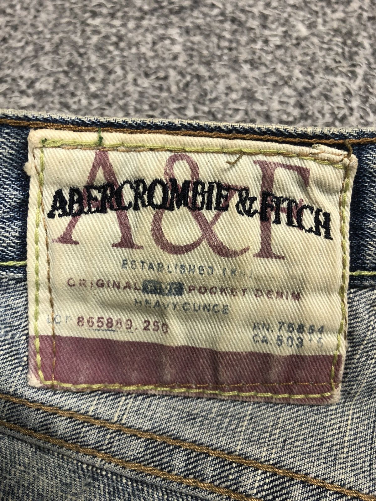 Abercrombie & Fitch Vintage Faded Abercrombie And Fitch Killburn Lowrise Jeans Size US 30 / EU 46 - 12 Thumbnail