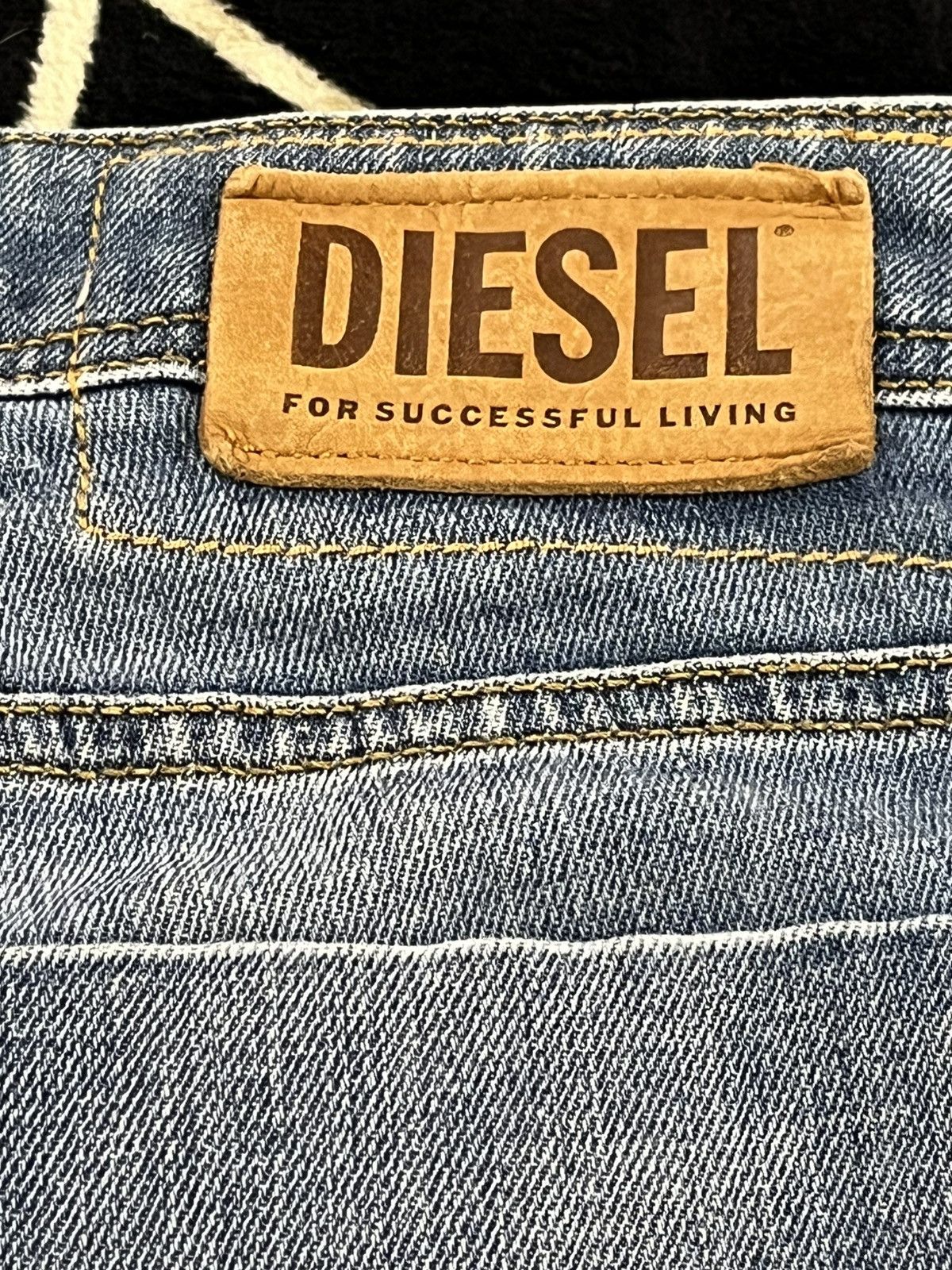 Diesel × Diesel Black Gold Vintage Diesel Zatiny Flare Faded Denim Size US 33 - 14 Thumbnail