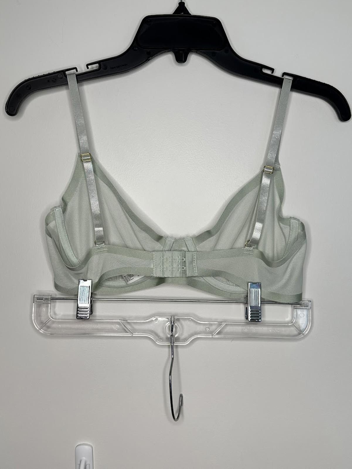 Nicole Miller Nicole Miller Seafoam Green Mesh Bra - Sz. 36C Size ONE SIZE - 2 Thumbnail