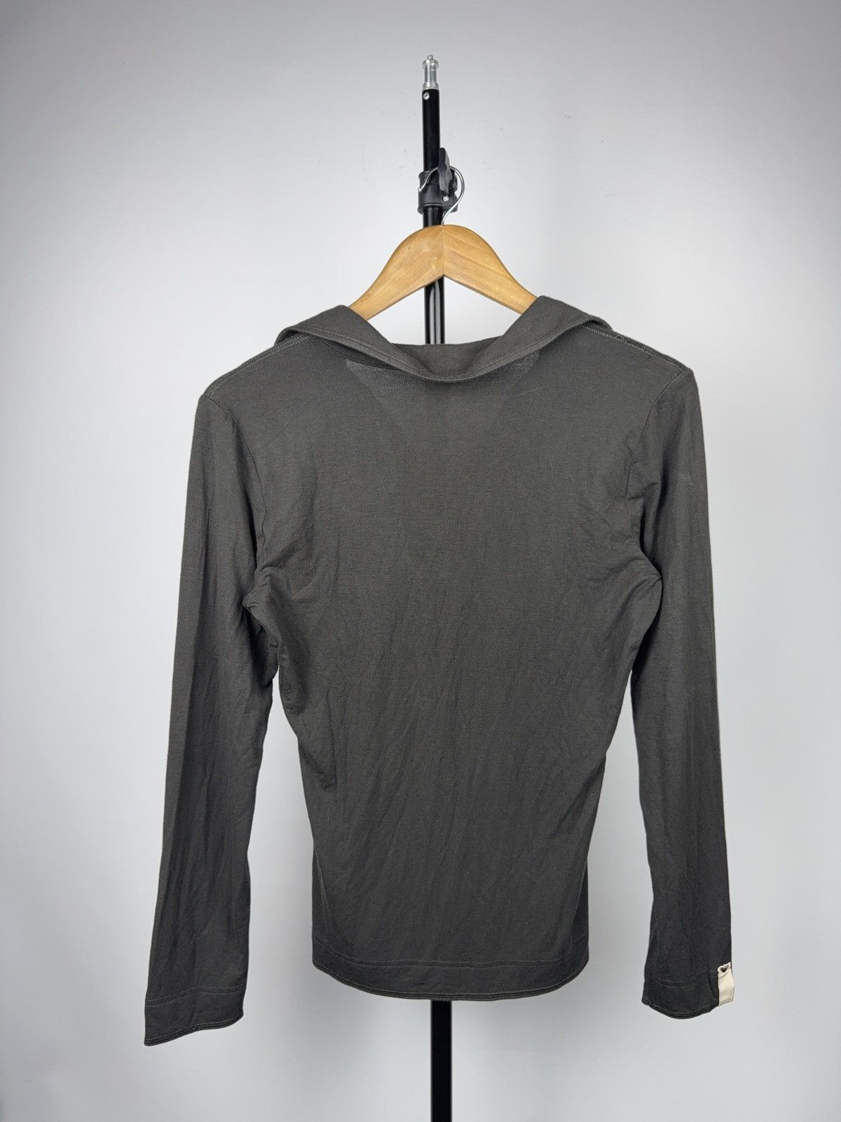 Armani Vintage 90s Retro Armani Jeans V-Neck Long Sleeve Logo Top Size M / US 6-8 / IT 42-44 - 13 Thumbnail