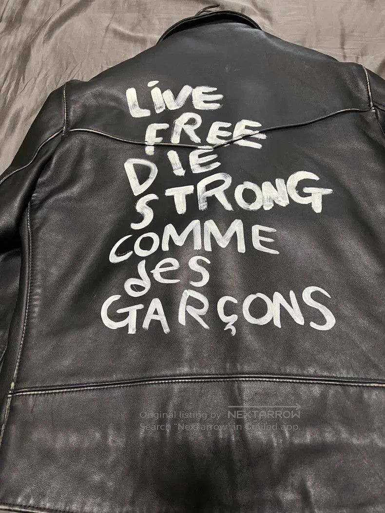 Comme des Garcons CDG X Lewis Leathers Leather Jacket. Size US M / EU 48-50 / 2 - 3 Thumbnail