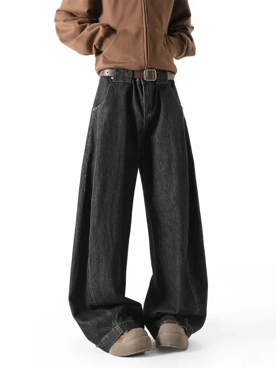 Japanese Brand Retro loose wide leg high street jeans Size US 32 / EU 48 - 3 Thumbnail
