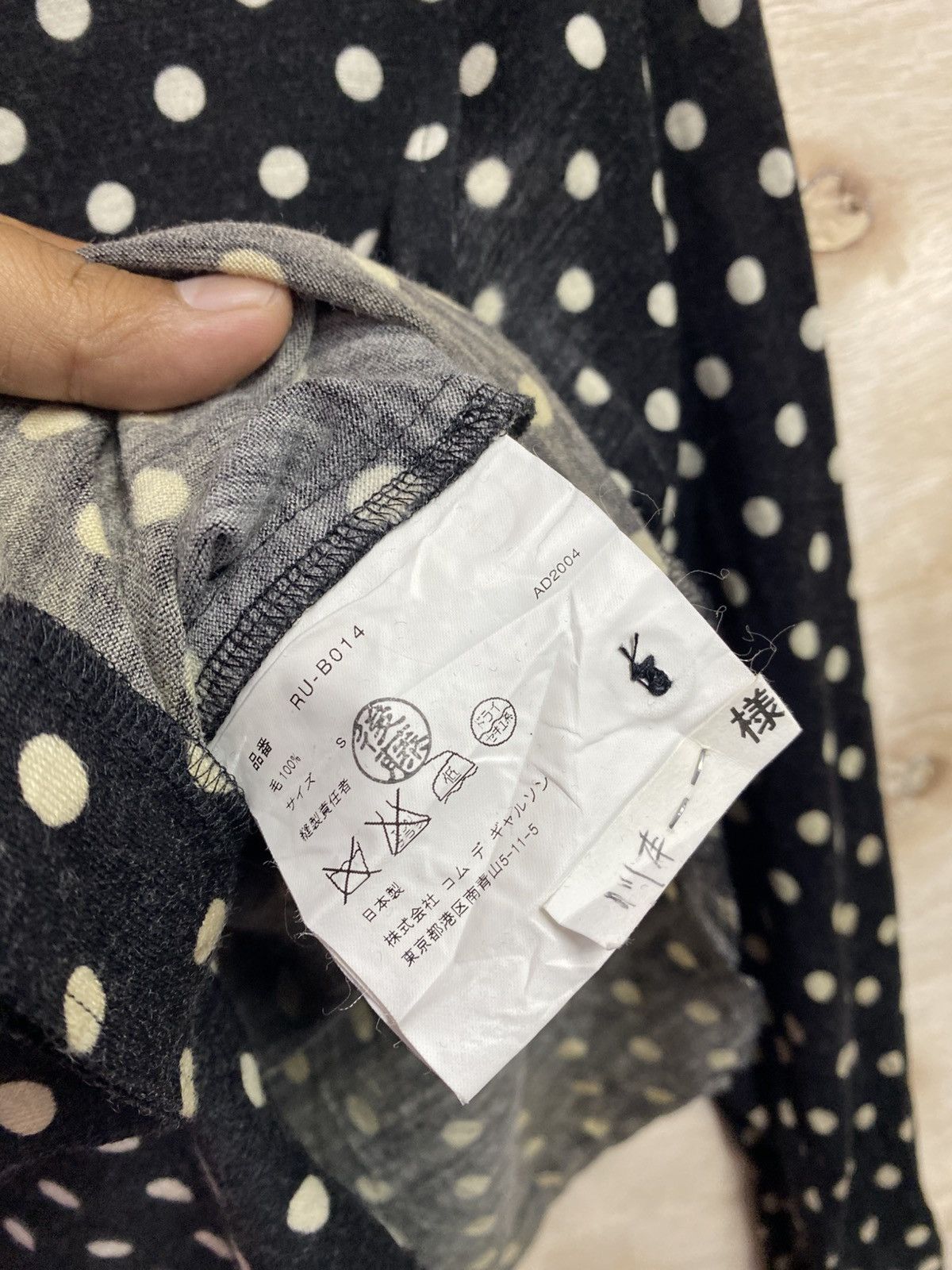 Comme des Garcons Comme des Garçons long-sleeved polka dot shirt. Size S / US 4 / IT 40 - 7 Thumbnail