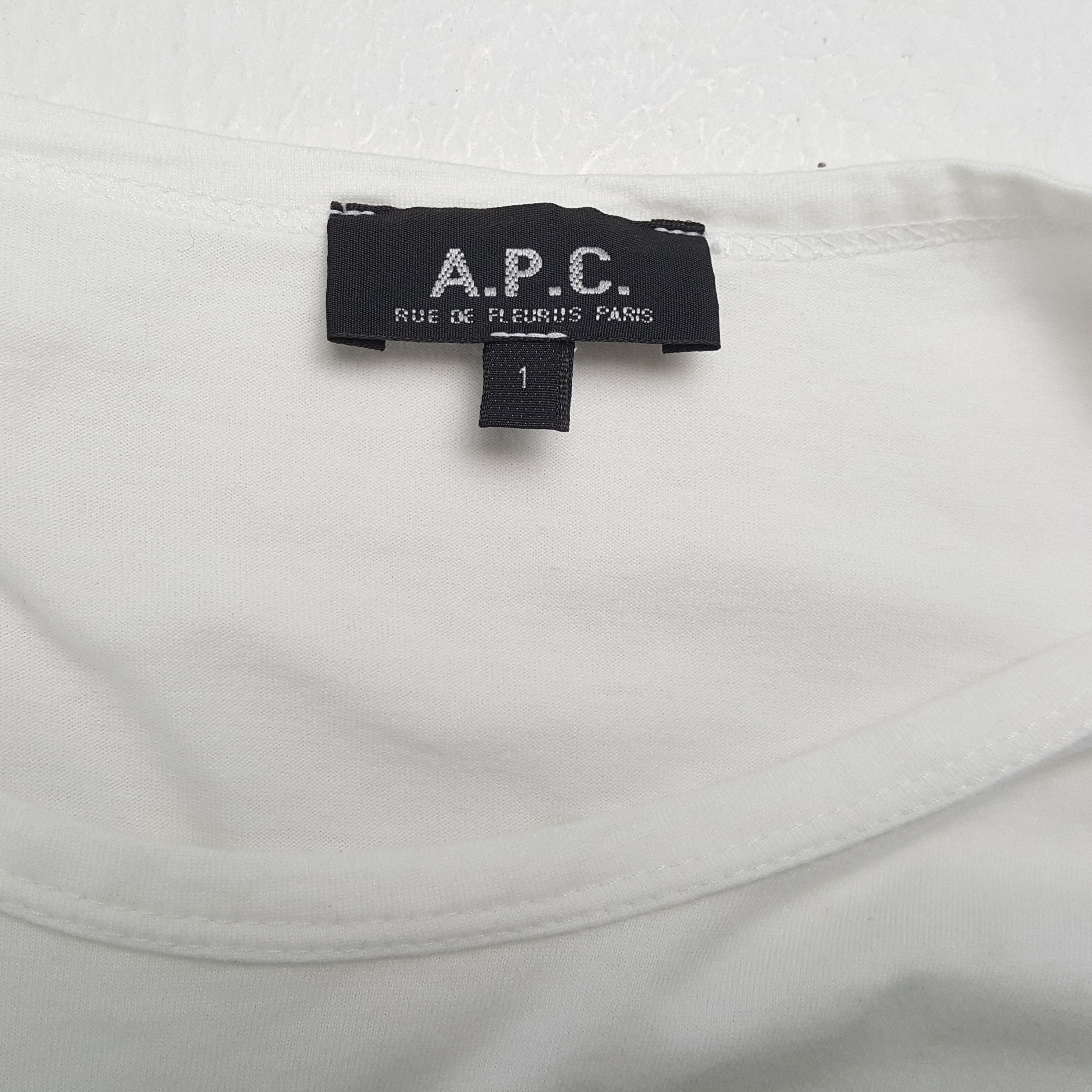 A.P.C. × Vintage A.P.C Tshirt Streetwear Style Whitetees Size US M / EU 48-50 / 2 - 6 Thumbnail