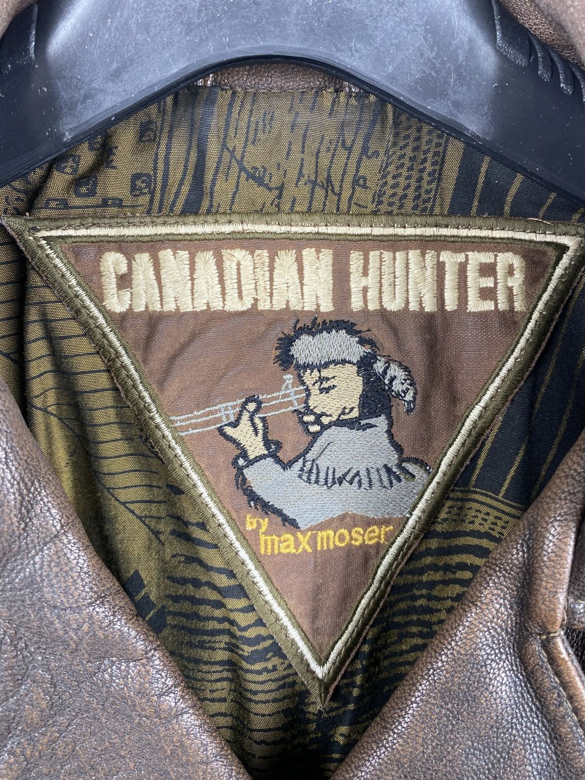 Leather Canadian Hunter By Max Moser Biker Jacket Genuine Leather 52 Size US L / EU 52-54 / 3 - 6 Thumbnail