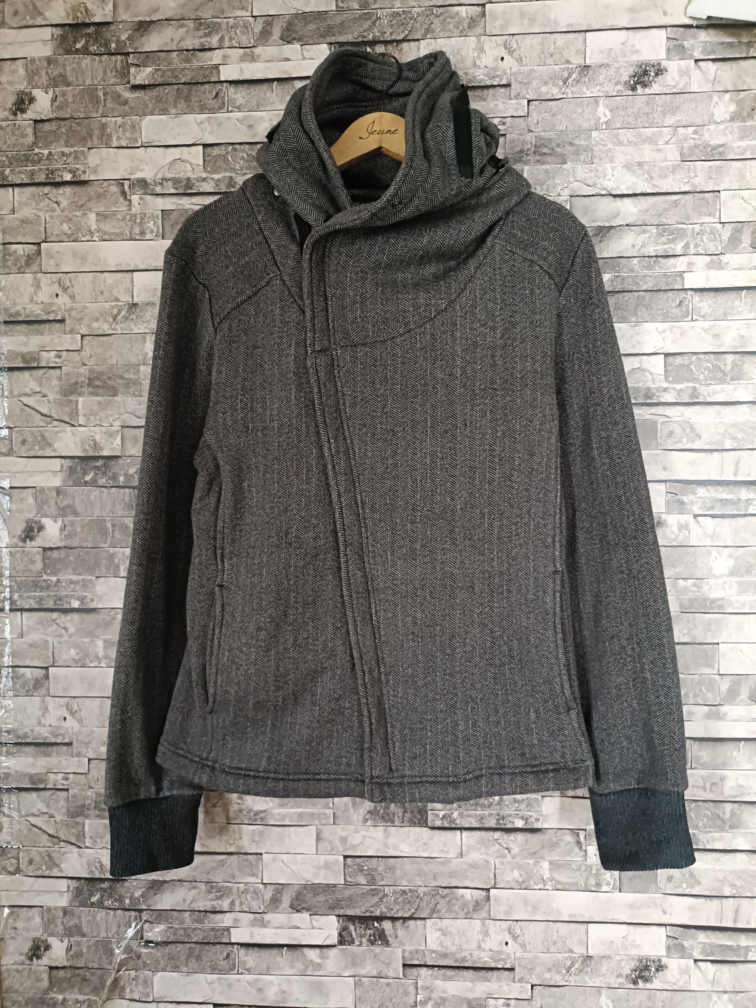 Japanese Brand Assymetrical zipper with adjustable hoodie visual kei Size US L / EU 52-54 / 3 - 1 Thumbnail