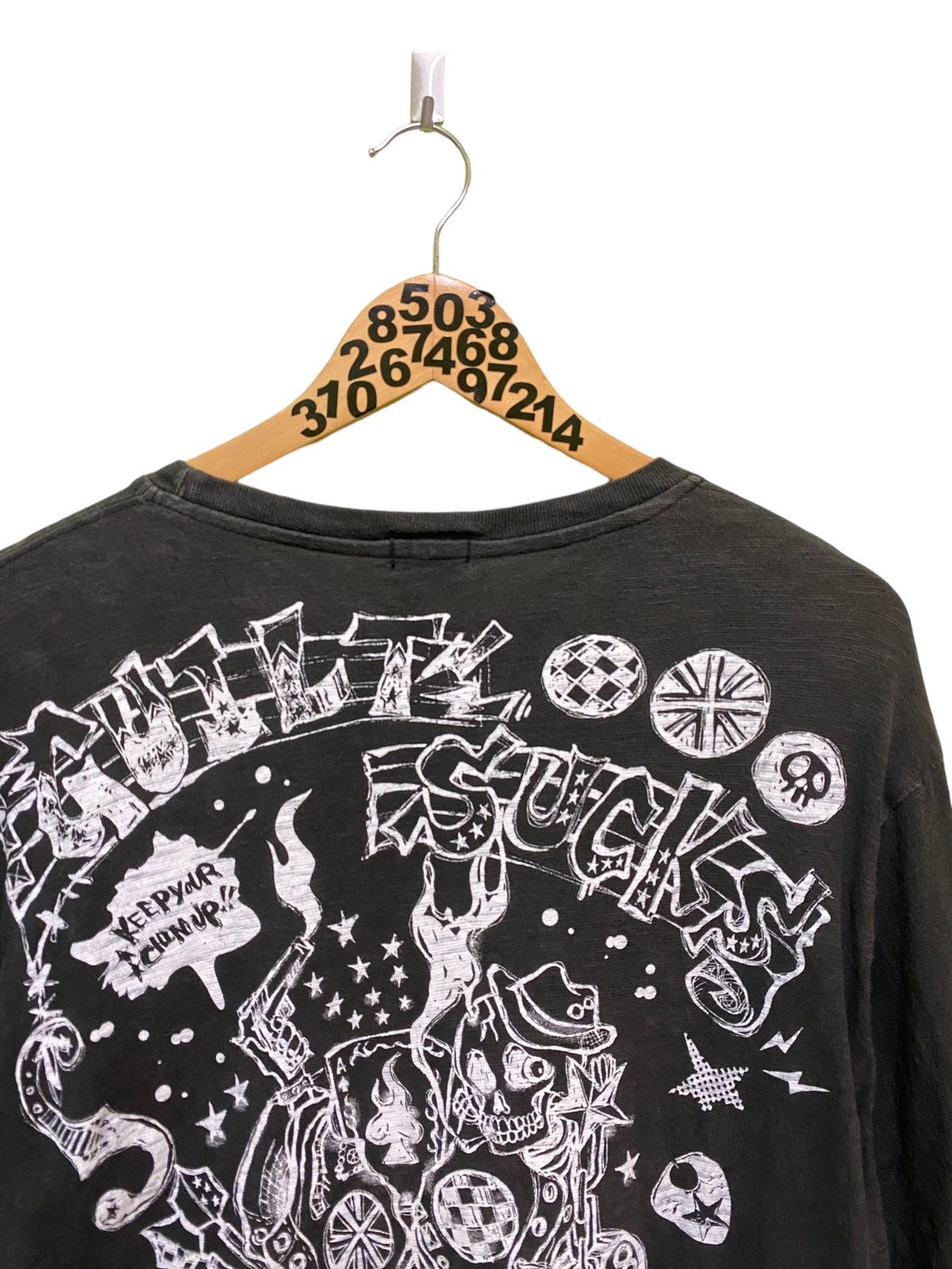 Japanese Brand Guilt Sucks Rock Star Punk Long Sleeve tshirt Size US M / EU 48-50 / 2 - 8 Thumbnail