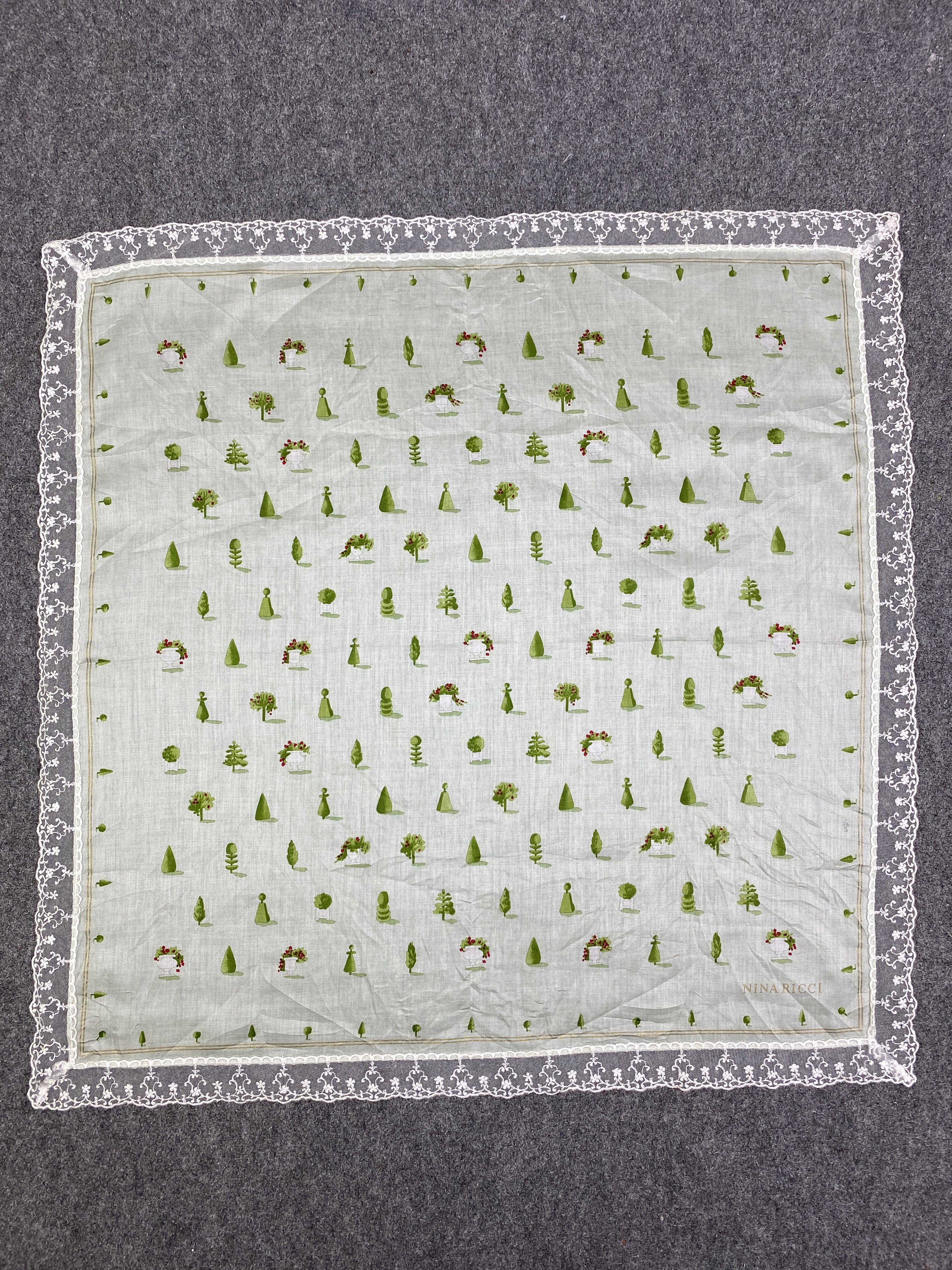 Other Vintage Nina Ricci Handkerchief / Neckerchief HKC1033 Size ONE SIZE - 4 Thumbnail