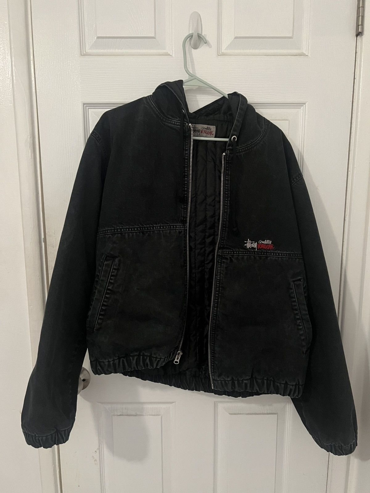Hypebeast × Stussy STUSSY ALFONSO CANVAS SHOP JACKET | Grailed