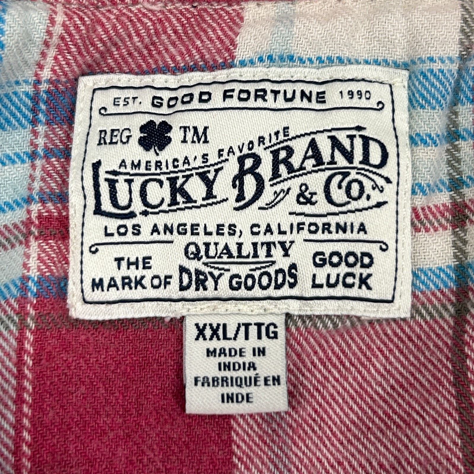 Lucky Brand Lucky Brand Pearl Snap Button Front Shirt Red Plaid 2XL XXL Size US XXL / EU 58 / 5 - 4 Thumbnail