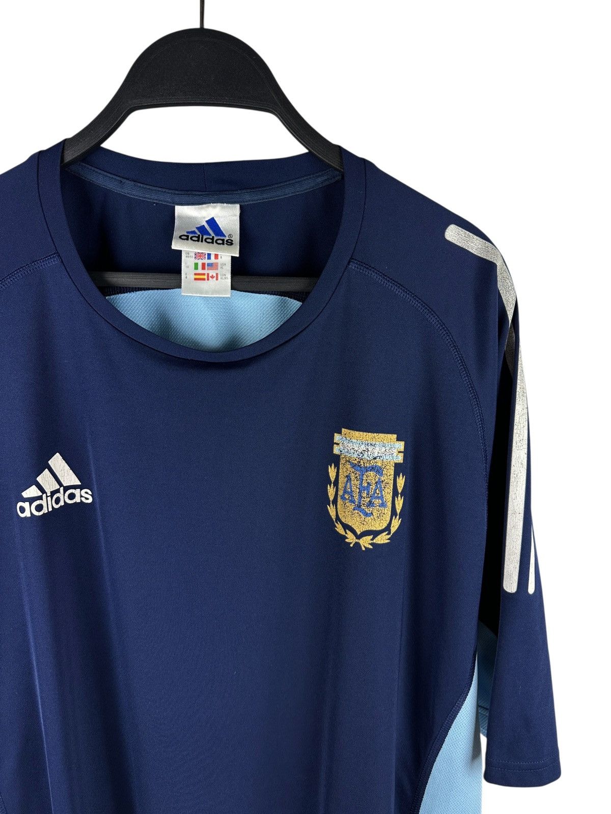 Adidas Argentina 2002/03 Away Football Soccer Jersey Shirt Adidas Size US XL / EU 56 / 4 - 3 Thumbnail