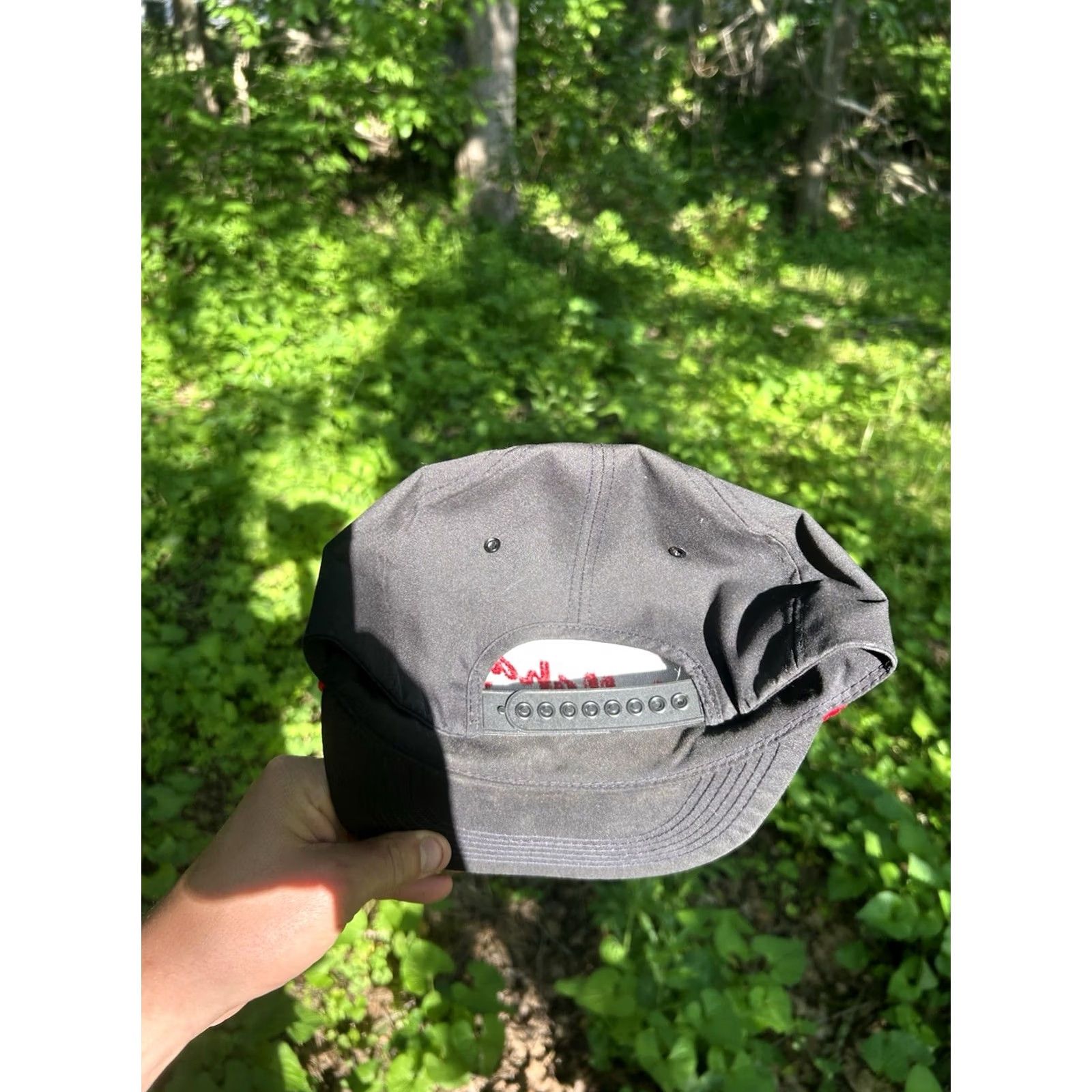 Vintage VINTAGE K-Products Snapback Hat Cap Callahan Seeds USA Made Black Men Adjustable Cap Hat Mens Size ONE SIZE - 4 Thumbnail