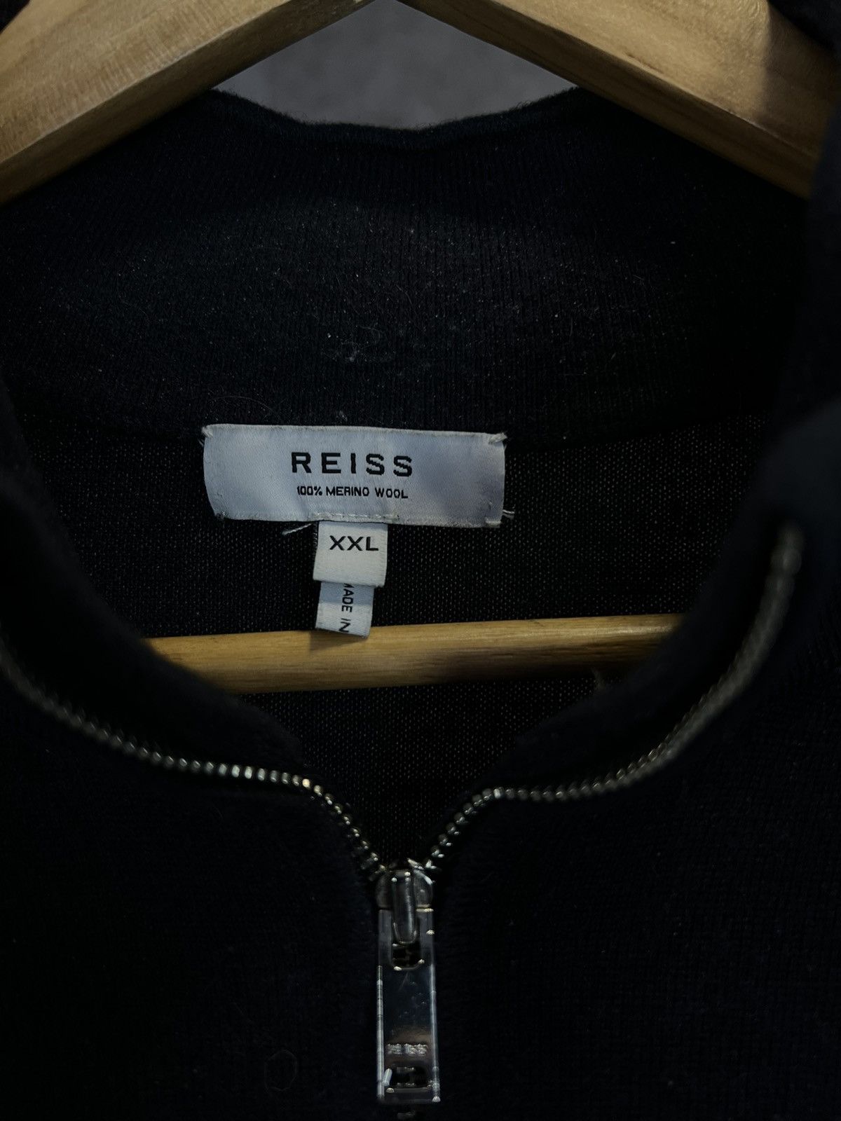 Reiss Reiss 1/3 zip merino wool designer sweater Size US XXL / EU 58 / 5 - 3 Thumbnail