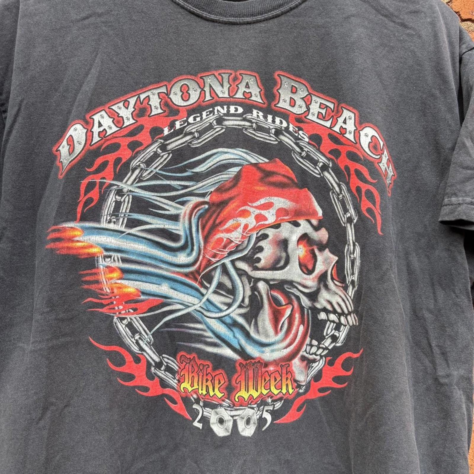 Hanes vintage Daytona beach bike week t shirt 2005 L Size US L / EU 52-54 / 3 - 3 Thumbnail