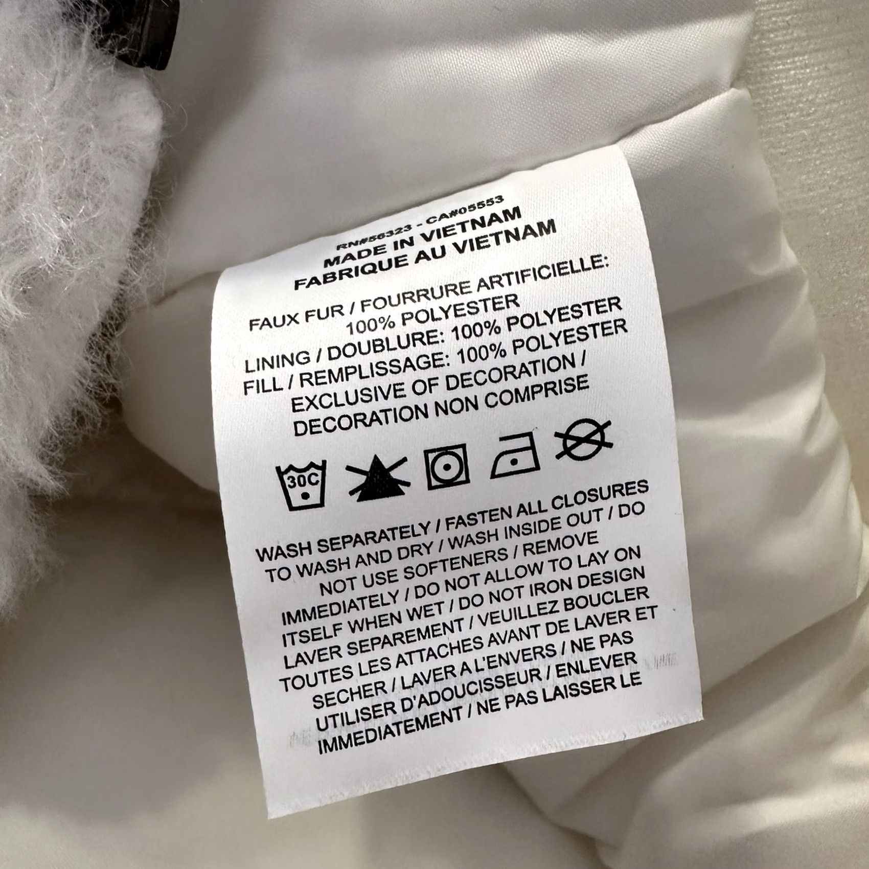 Nike Nike Sportswear Essential Jacket Womens S White Fur Bomber Size S / US 4 / IT 40 - 5 Thumbnail
