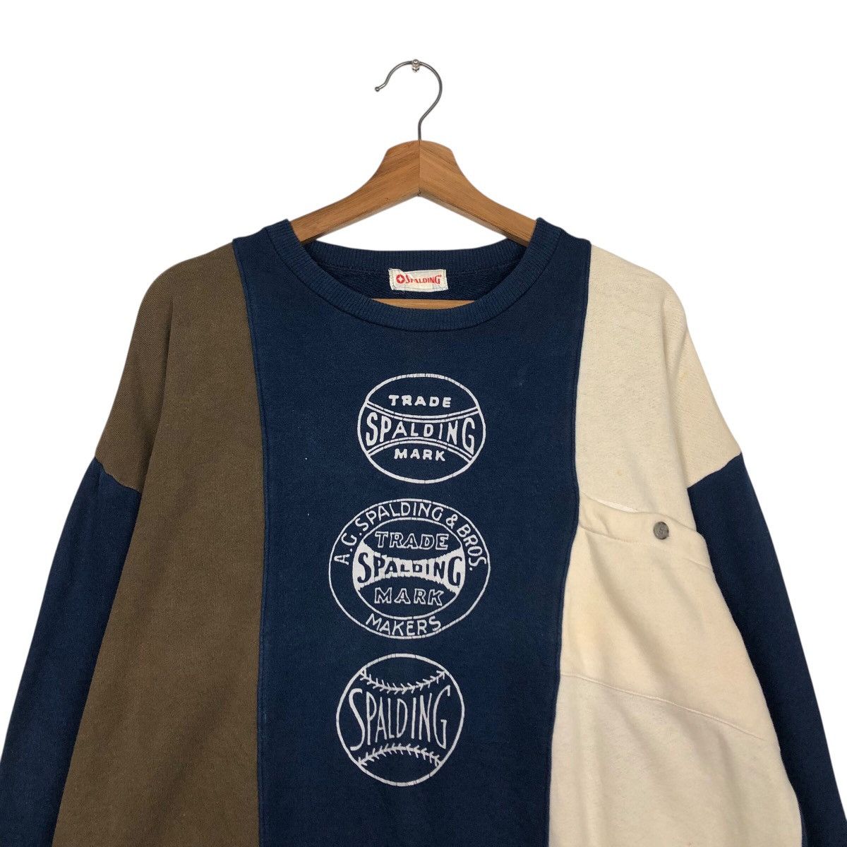Other 📌Vintage Sweatshirt Spalding Big Logo Over Issey Miyake Size US M / EU 48-50 / 2 - 4 Thumbnail