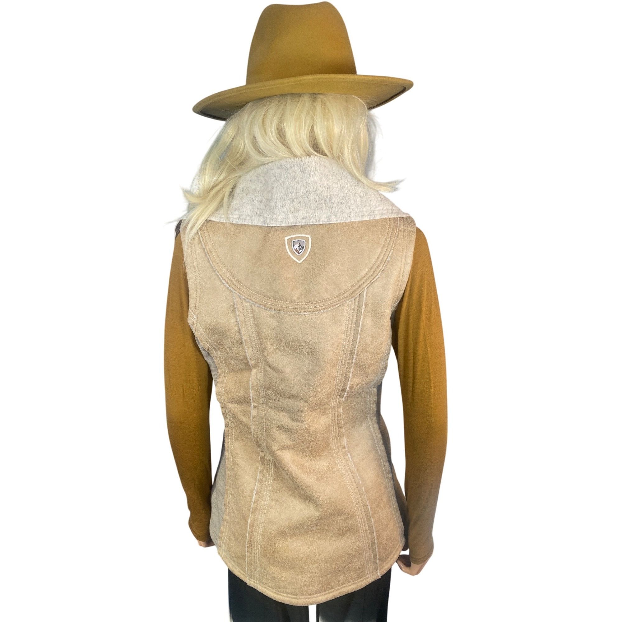 Kuhl NWT Kuhl Women's M Dani Sherpa Vest Italian Faux Leather She Size M / US 6-8 / IT 42-44 - 3 Thumbnail