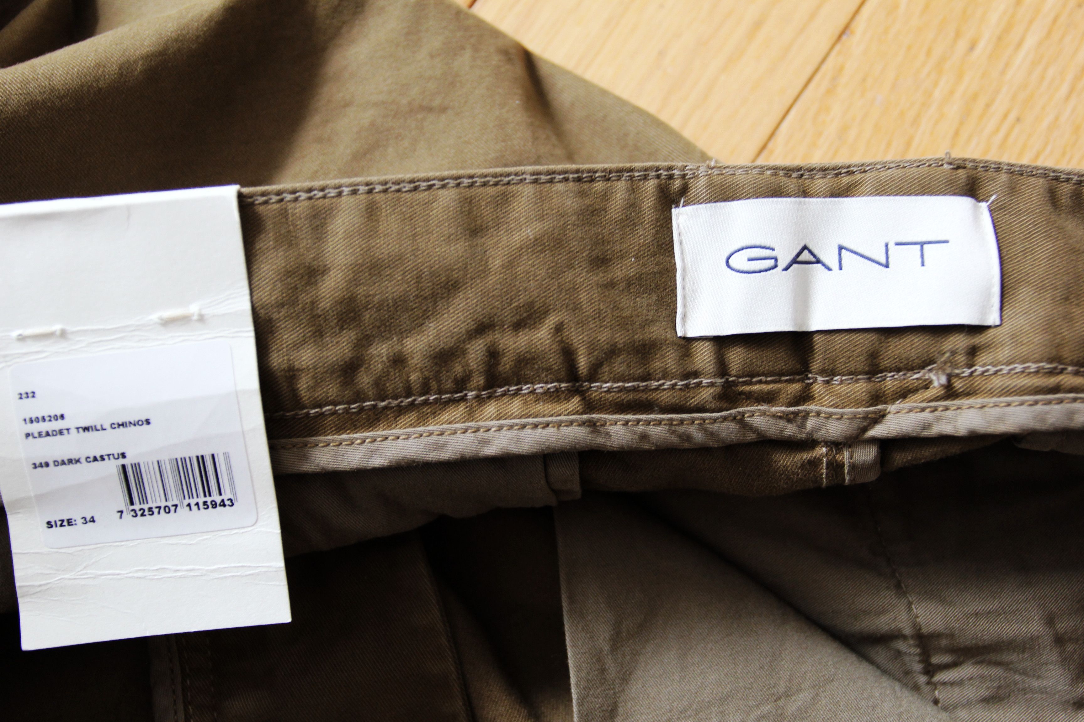 Gant BNWT AW23 GANT PLEATED TWILL CHINO PANTS 36 Size US 34 / EU 50 - 9 Thumbnail