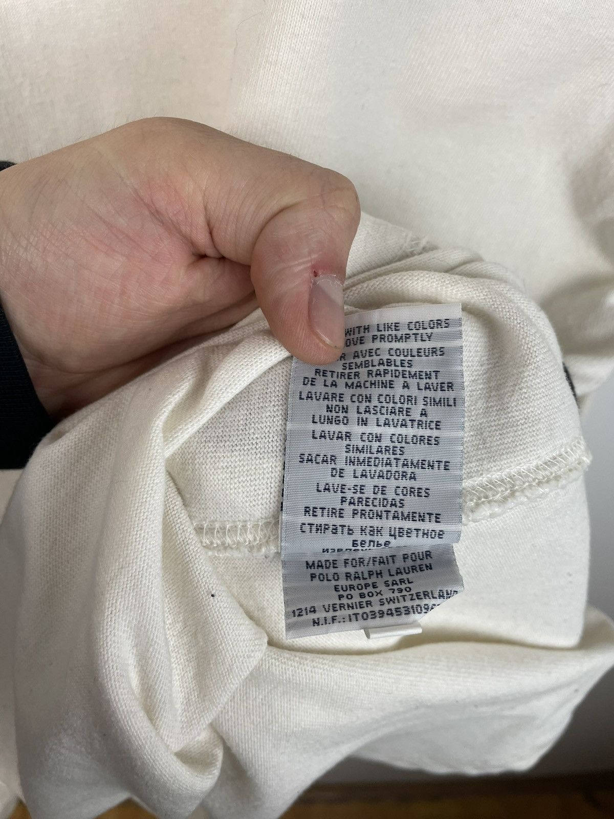 Polo Ralph Lauren × Vintage Polo Ralph Lauren Vintage Long Sleeve T Shirt Beige Size L Size US L / EU 52-54 / 3 - 7 Thumbnail