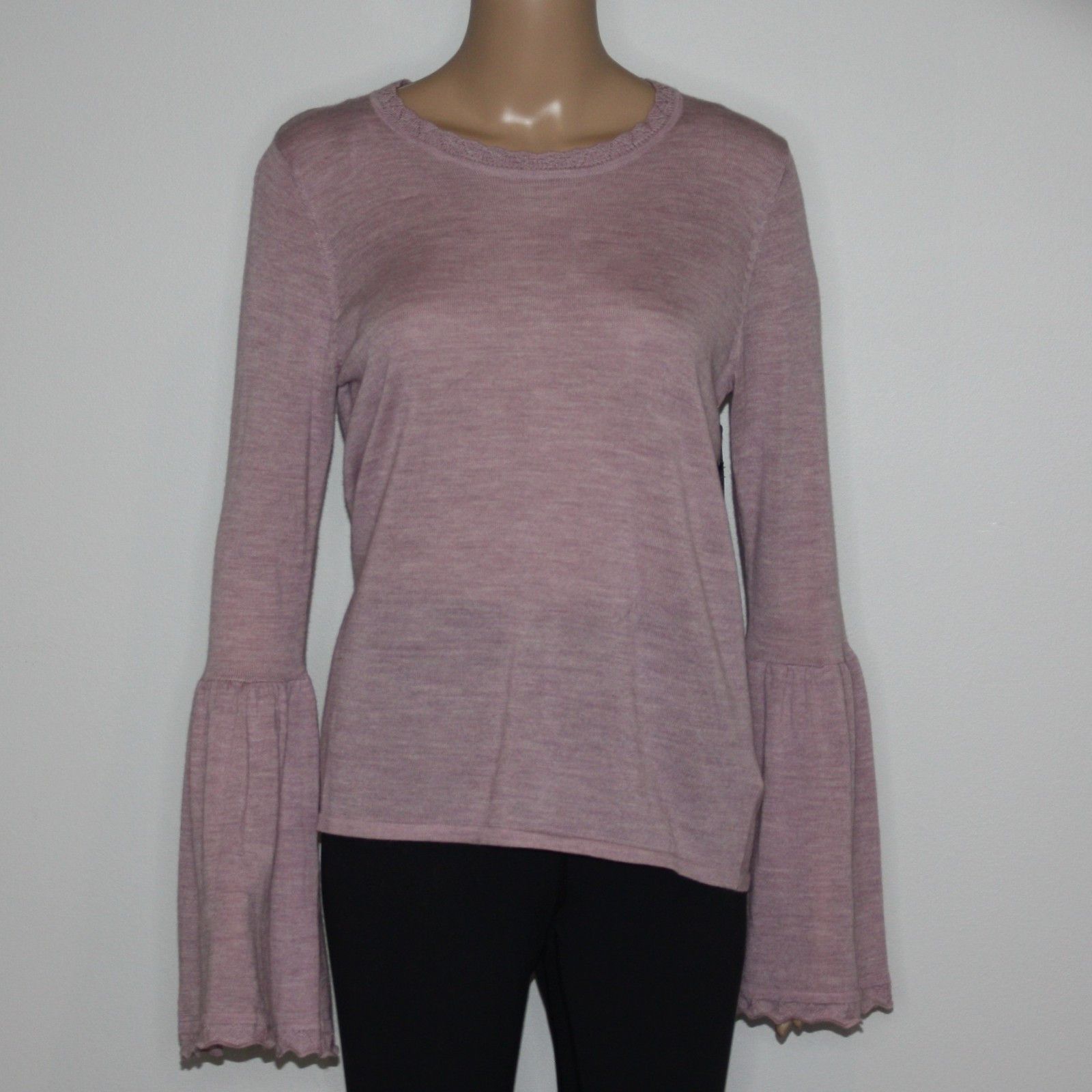 Other Max Studio Bell Sleeve Merino Wool Sweater Top NWT $65 Size M / US 6-8 / IT 42-44 - 7 Thumbnail