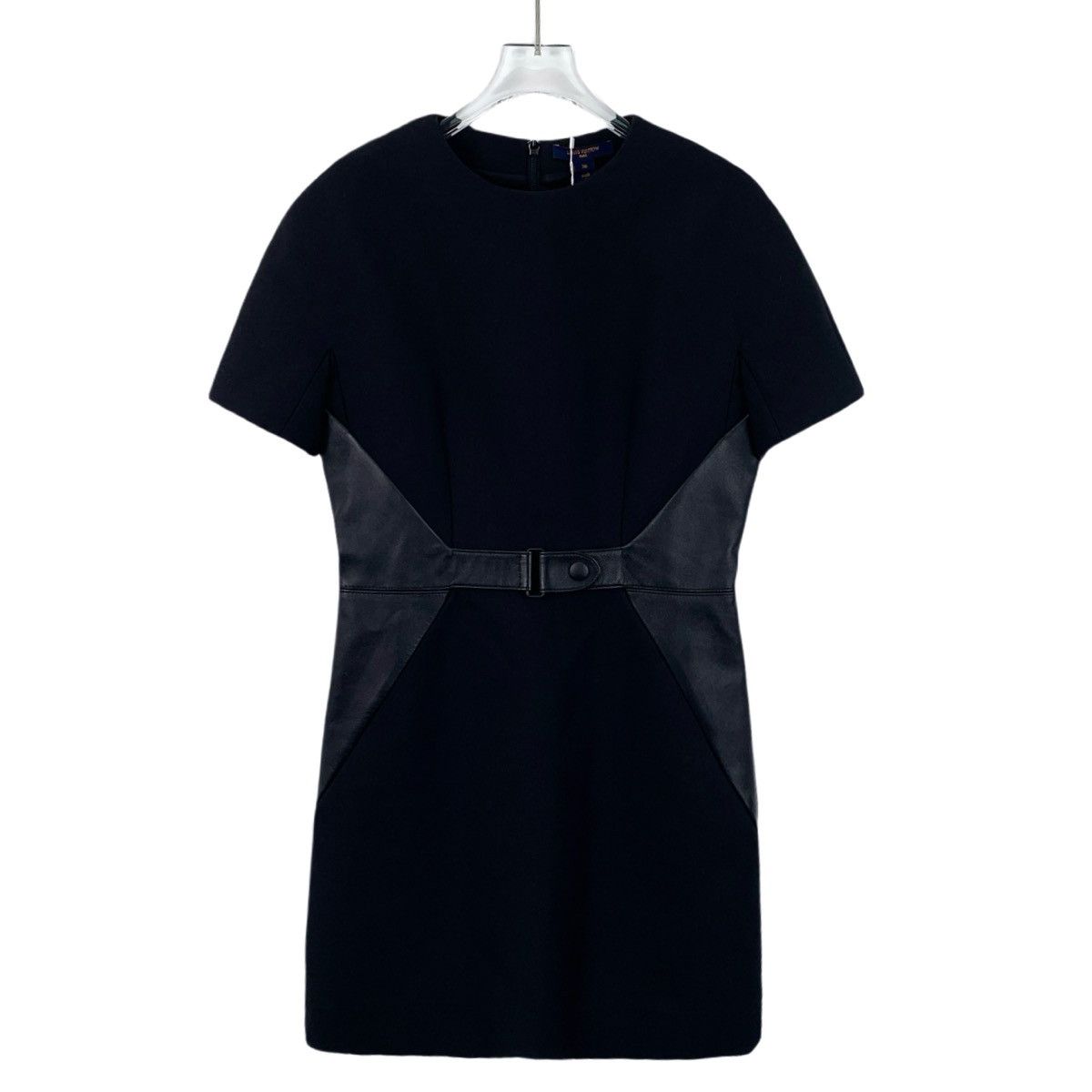 Louis Vuitton Louis Vuitton Leather Patchwork Short Sleeve Dress K26WX Size XS / US 0-2 / IT 36-38 - 1 Thumbnail
