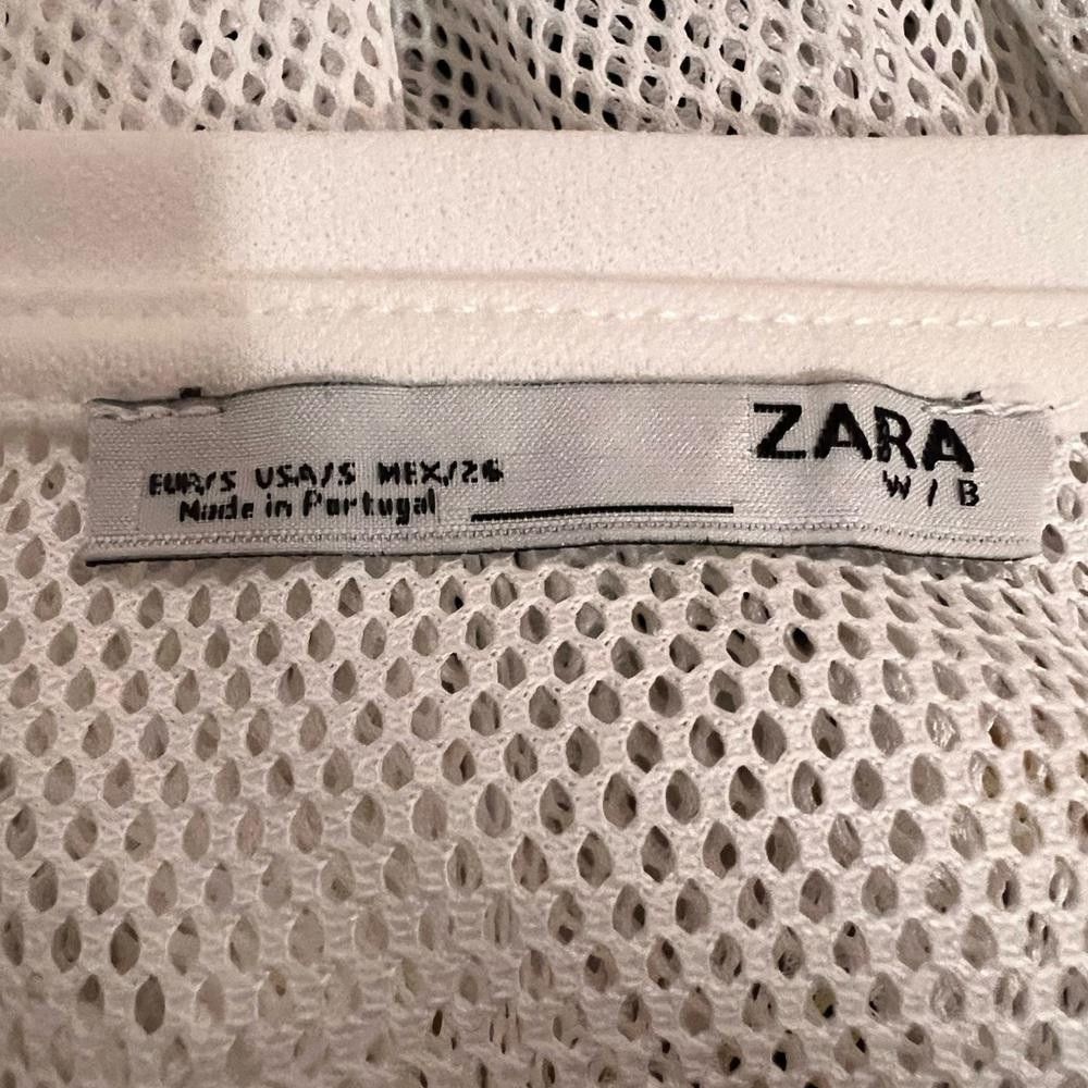 Zara Zara Charming Mesh Crop Top with Embellishments Size S / US 4 / IT 40 - 3 Thumbnail