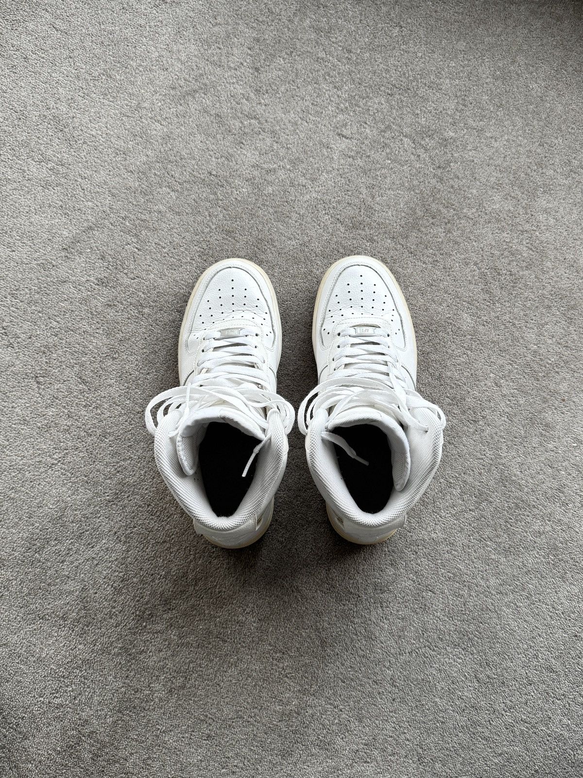 Nike Nike Air Force 1 High Triple White 2014 Size US 8 / EU 41 - 3 Thumbnail