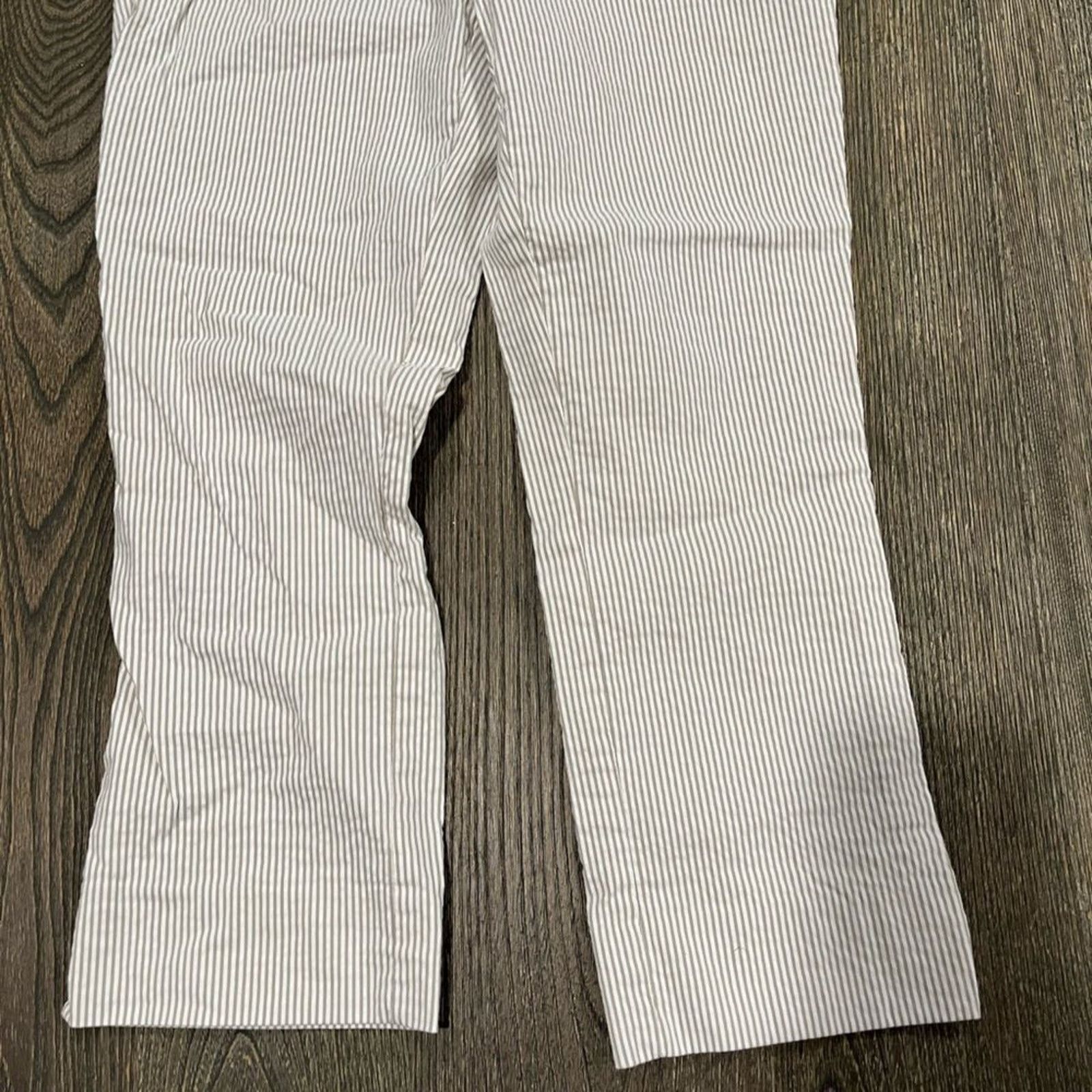 Vintage Eliane Rose Womens Straight Pants Flat Front Striped Size 4 Size 27" / US 4 / IT 40 - 2 Thumbnail