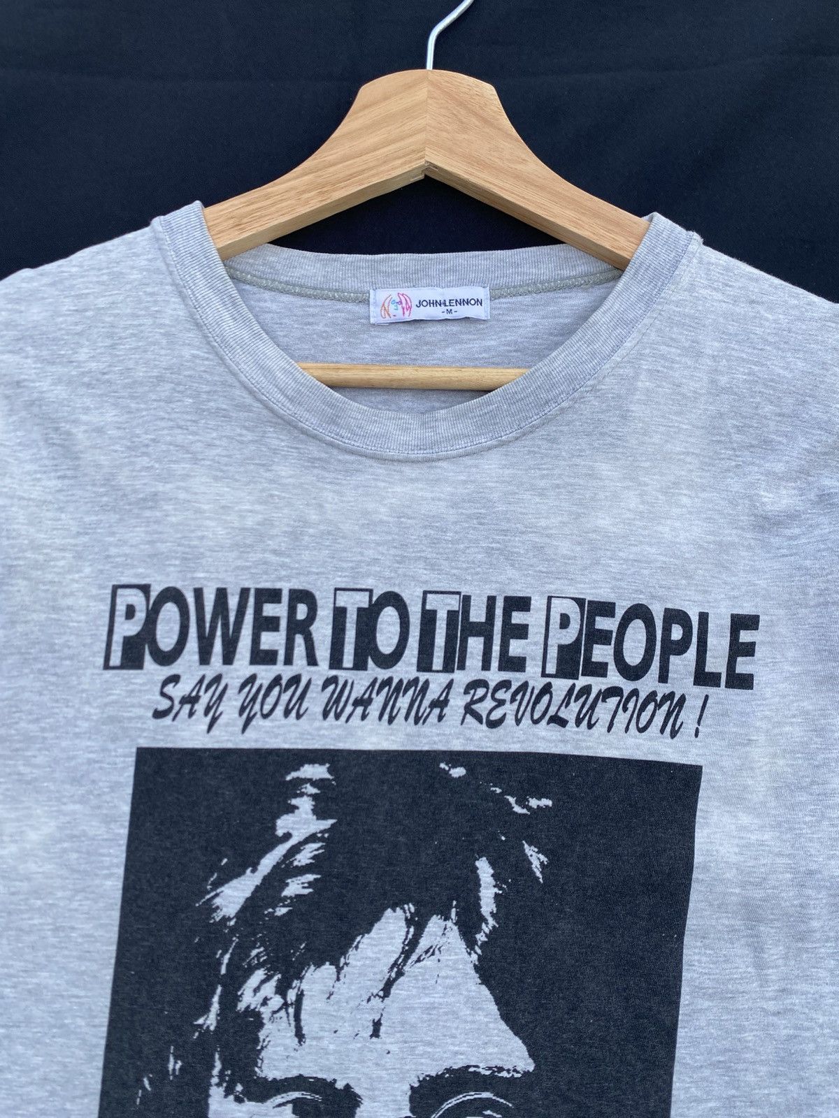 Band Tees Vtg John Lennon Power to People Say You Want Revulation Tee Size US S / EU 44-46 / 1 - 2 Thumbnail