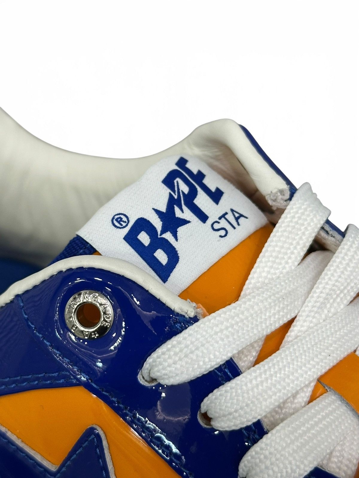 Bape A Bathing Ape Bape Sta Patent Leather Blue Orange Size 12 Size US 12 / EU 45 - 7 Thumbnail
