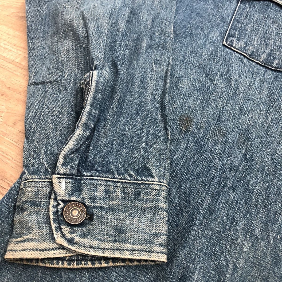Levi's × Vintage Vintage 70’s Levi’s Button Front Denim Shirt Heavy Size US M / EU 48-50 / 2 - 5 Thumbnail