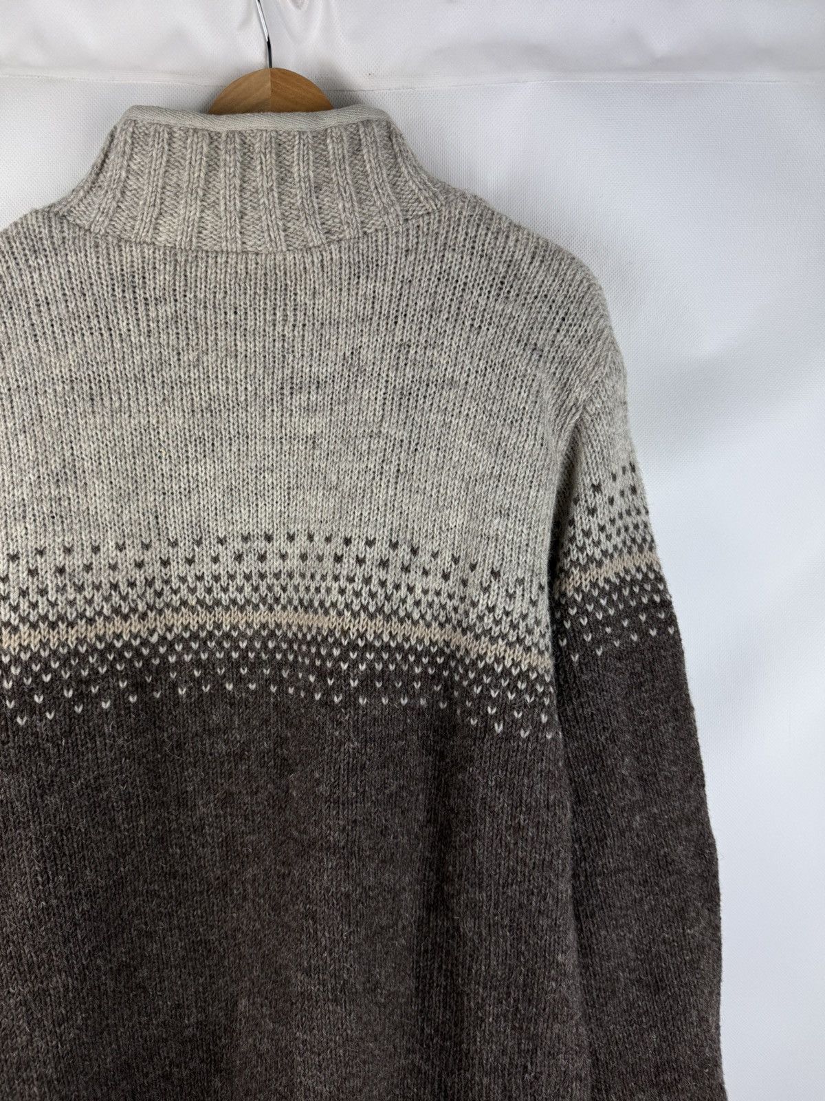 Other Pachamama 1/4 Zip Heavy Hand Knitted Wool Sweater Pullover Size US M / EU 48-50 / 2 - 20 Thumbnail