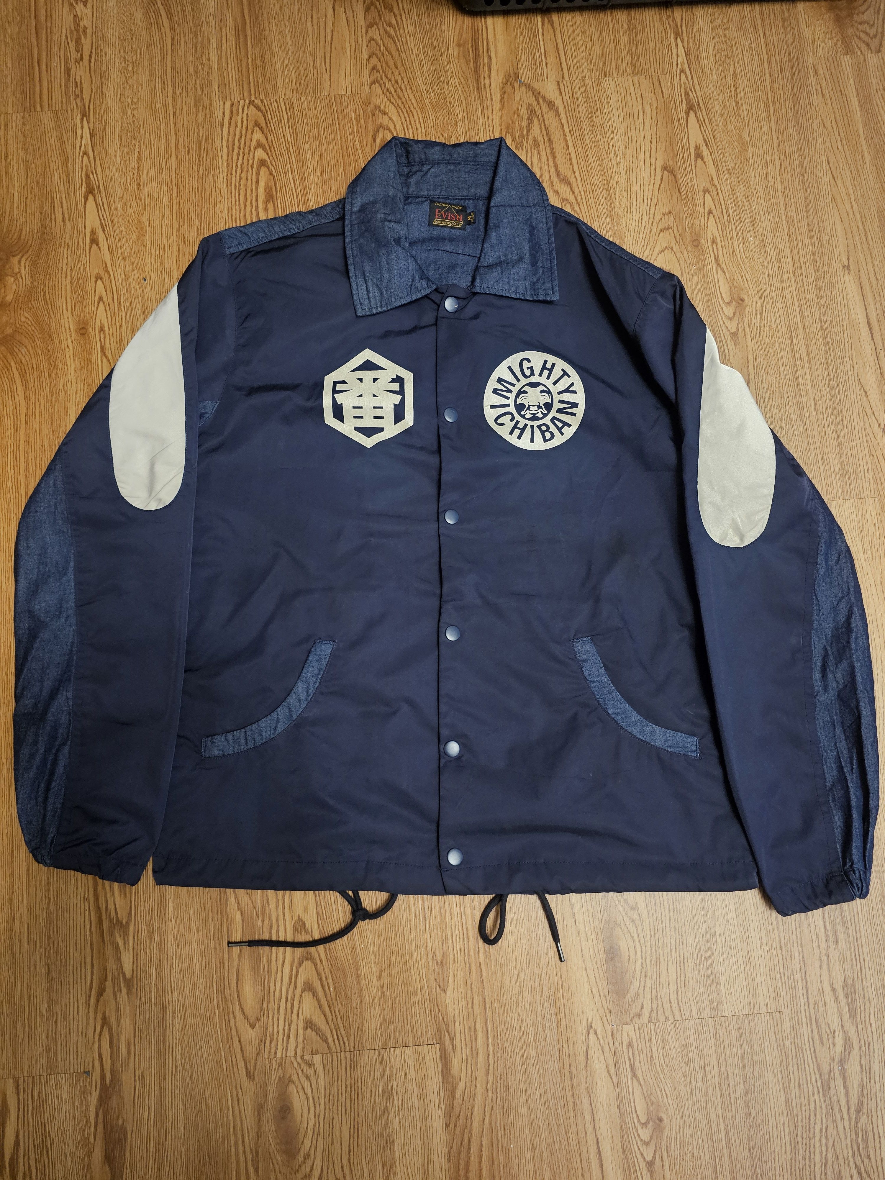 Evisu Vintage Evisu Big Daicock Logo Nylon Coach Jacket Size US M / EU 48-50 / 2 - 2 Thumbnail