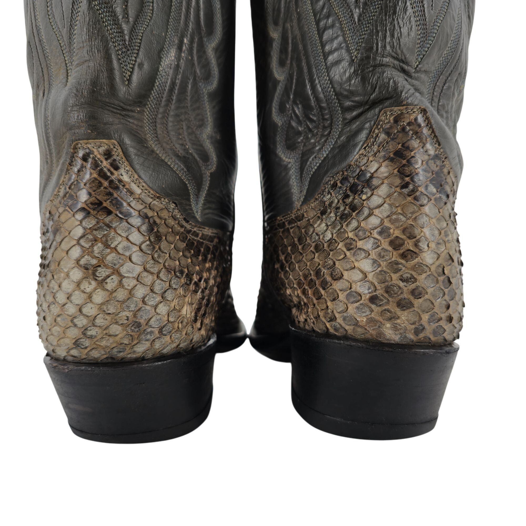Tony Lama Vintage Anaconda Snakeskin Tony Lama Mens 9E Gold Label Boot Size US 9 / EU 42 - 10 Thumbnail